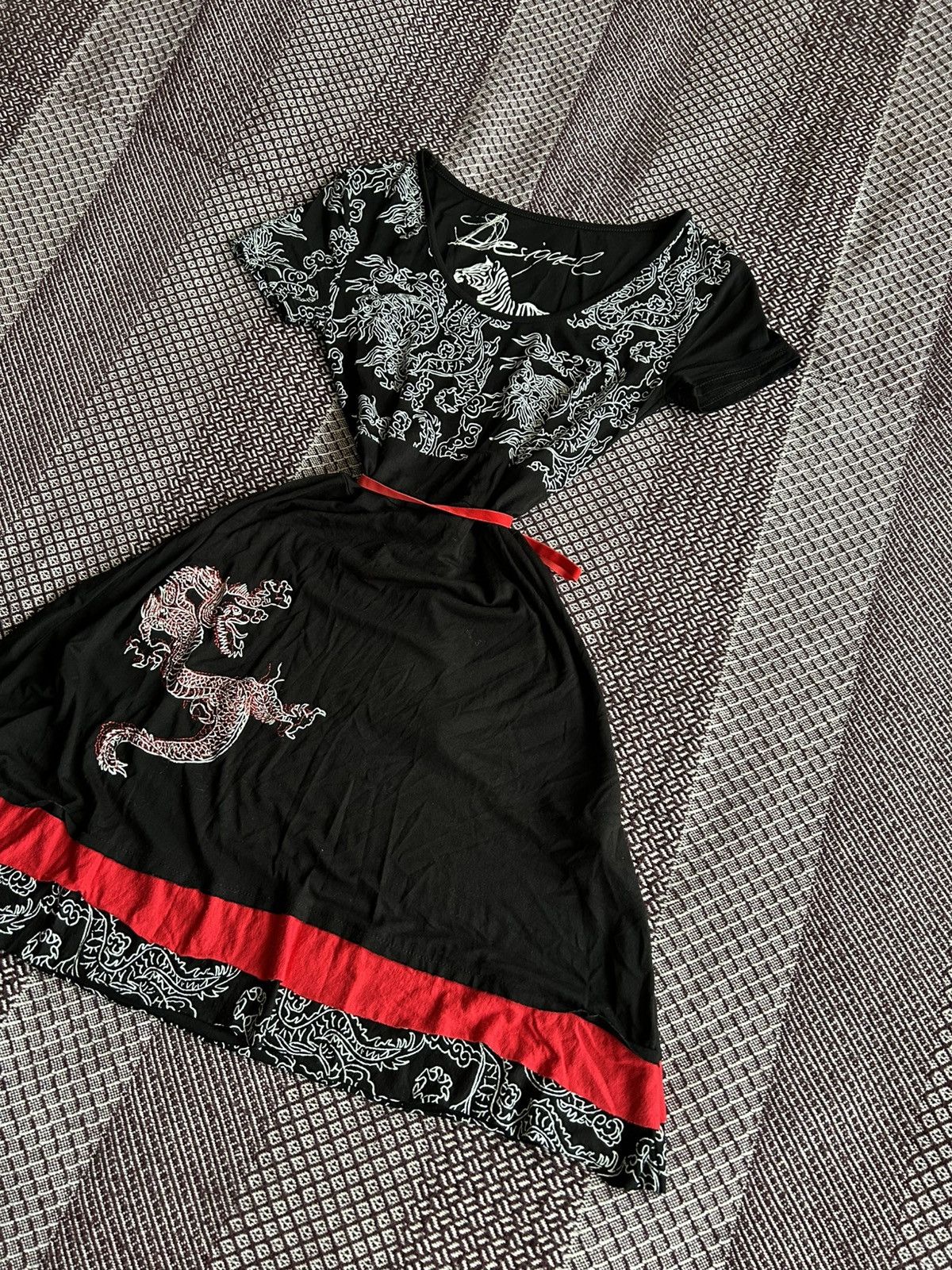 Desigual Vintage Desigual Tatoo Midi Dress Avantgarde Style Y2K Sz S Size S / US 4 / IT 40 - 2 Thumbnail