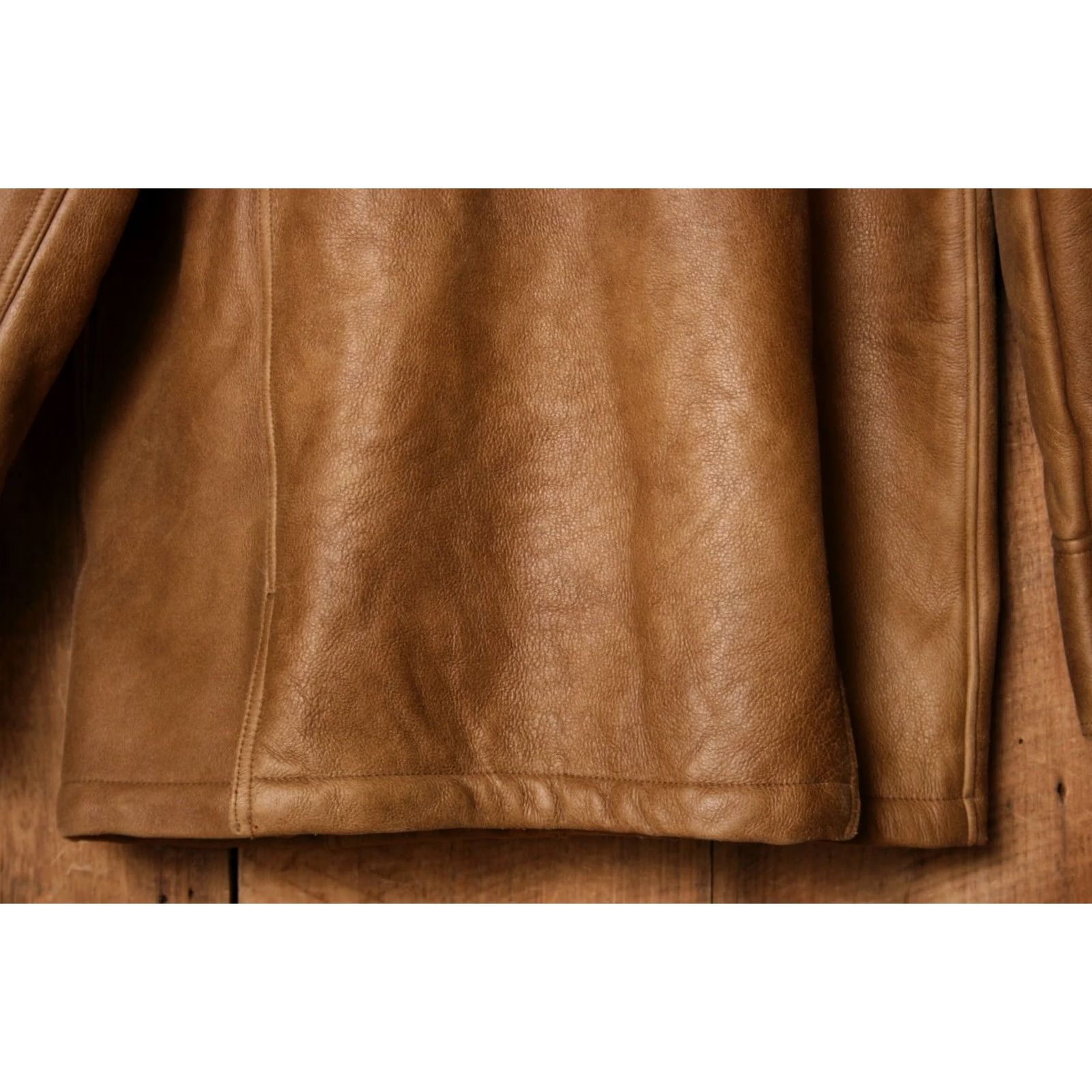 The Territory Ahead VINTAGE Territory Ahead Car Coat Brown Leather Shearling Lined Men's Sz. L Shirt Size US L / EU 52-54 / 3 - 7 Thumbnail
