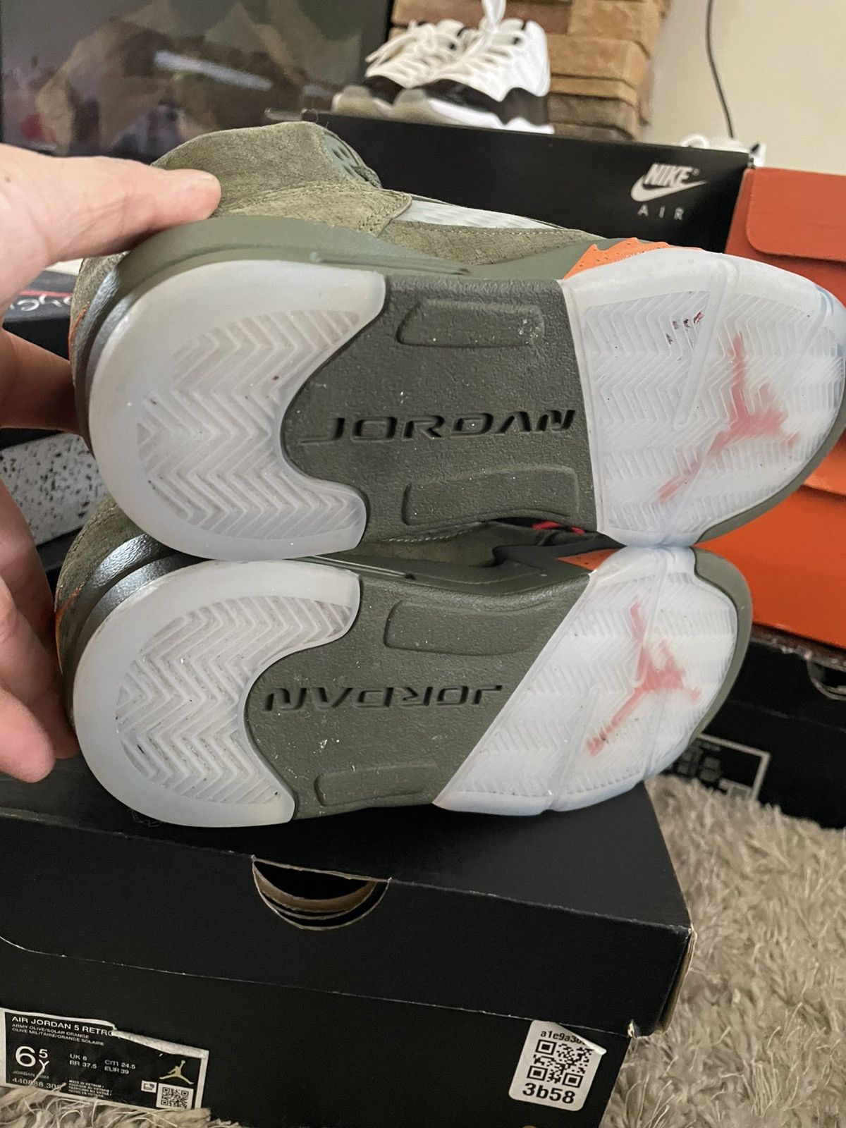 Jordan Brand Jordan 5 Olive Size US 6.5 / EU 39-40 - 8 Thumbnail