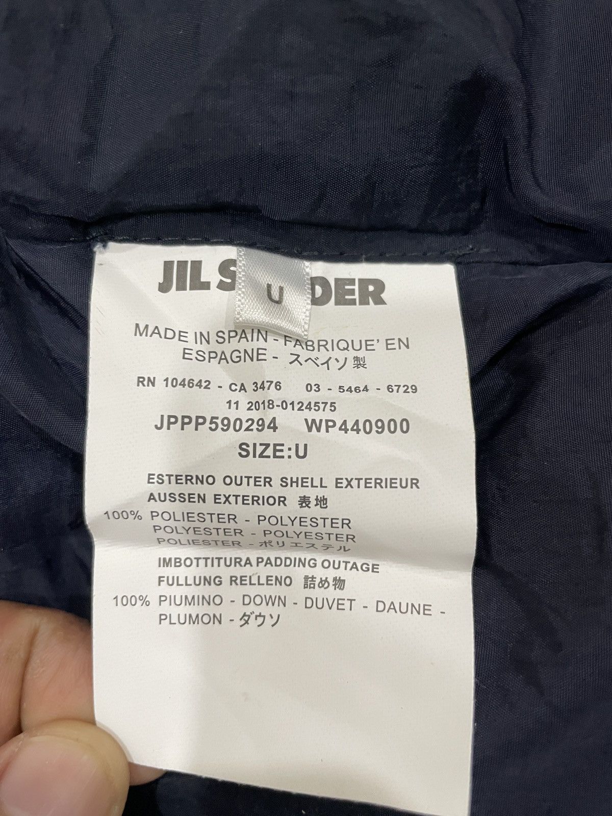 Designer Jil Sander Down Scarves JPPP590294 Winter Made In Spain Size ONE SIZE - 6 Thumbnail