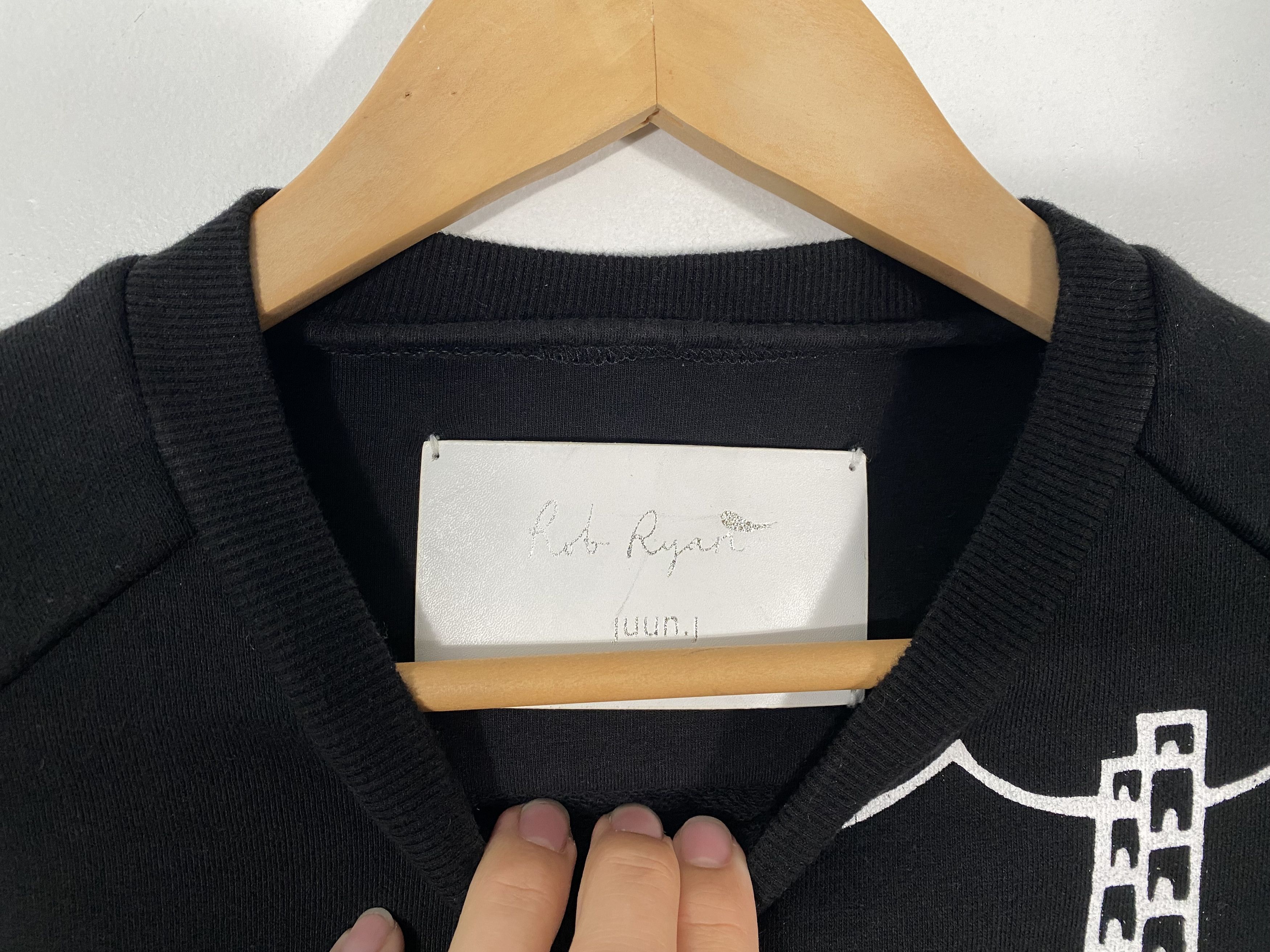 Juun.J Rob Ryan by Juun.J Oversized Poem Crewneck Black Size US S / EU 44-46 / 1 - 6 Thumbnail