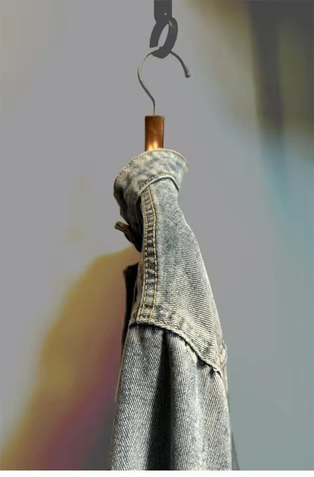 Japanese Brand Retro Washed Streetwear Cropped Zipper Irregular Jacket Size S / US 4 / IT 40 - 4 Thumbnail
