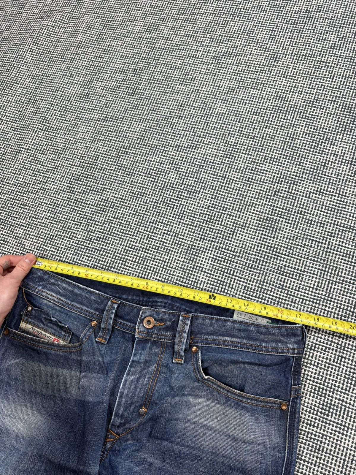 Diesel diesel thanaz washed straight jeans y2k vintage japanese Size US 34 / EU 50 - 6 Thumbnail
