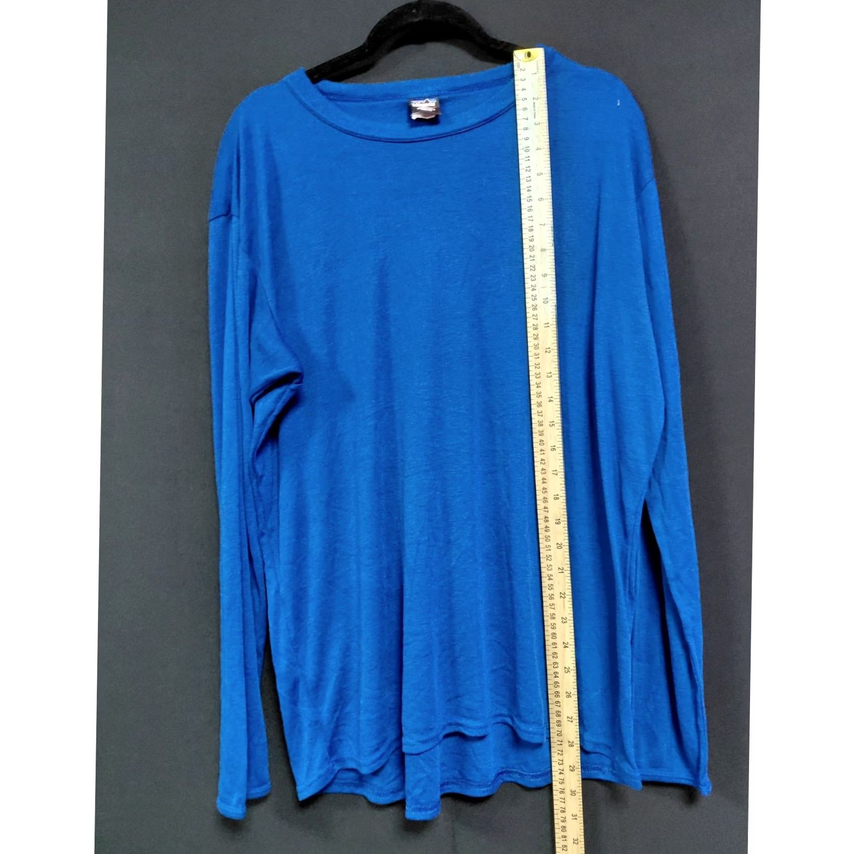 Patagonia Patagonia Capilene Blue Long Sleeve Top Solid Knit Men Size XL Size US XL / EU 56 / 4 - 5 Thumbnail