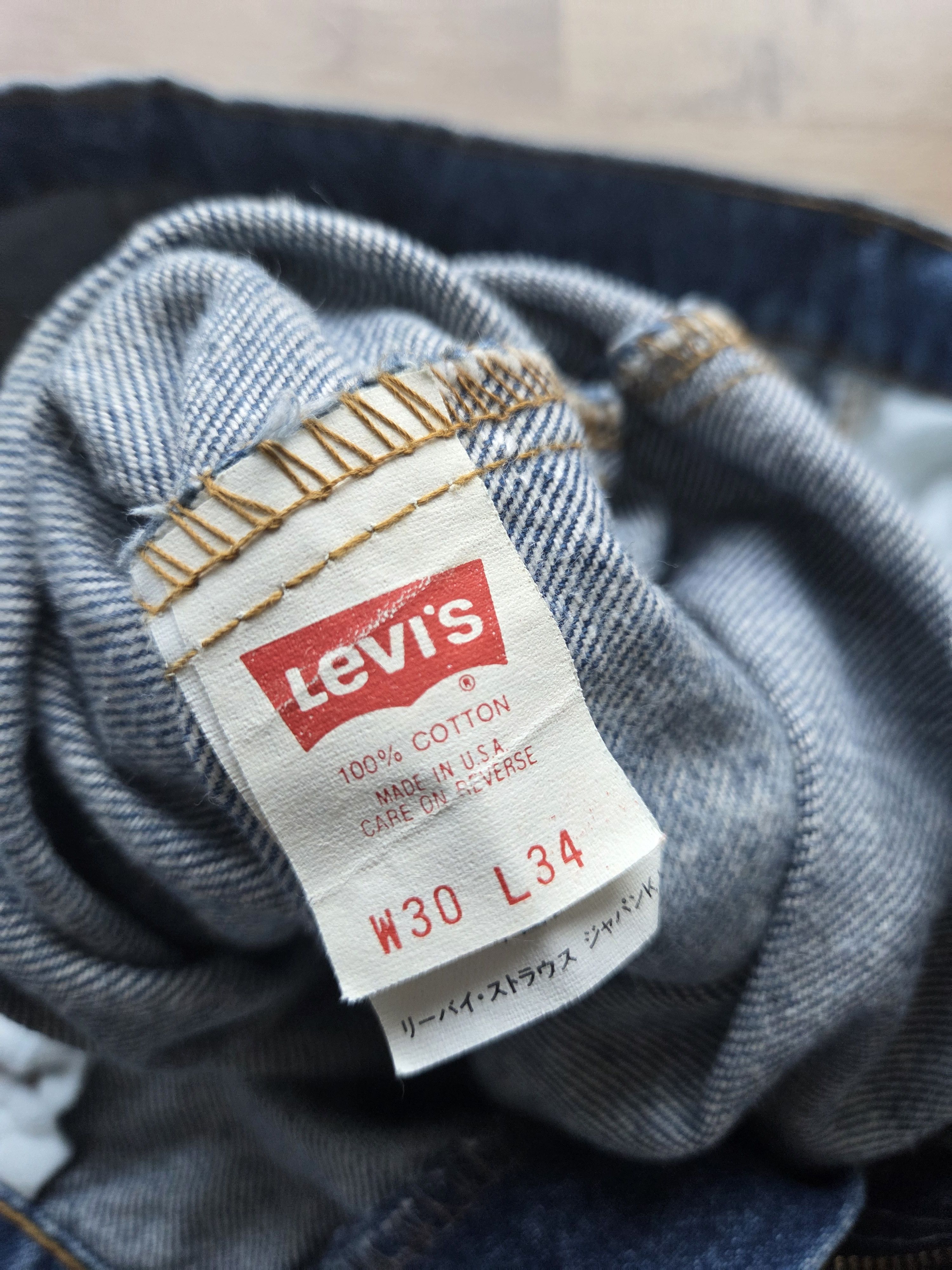 Levi's Vintage Clothing True Vintage OG 90s Levi's USA 505 #525 Denim Jeans W30 L34 Size US 29 - 3 Thumbnail