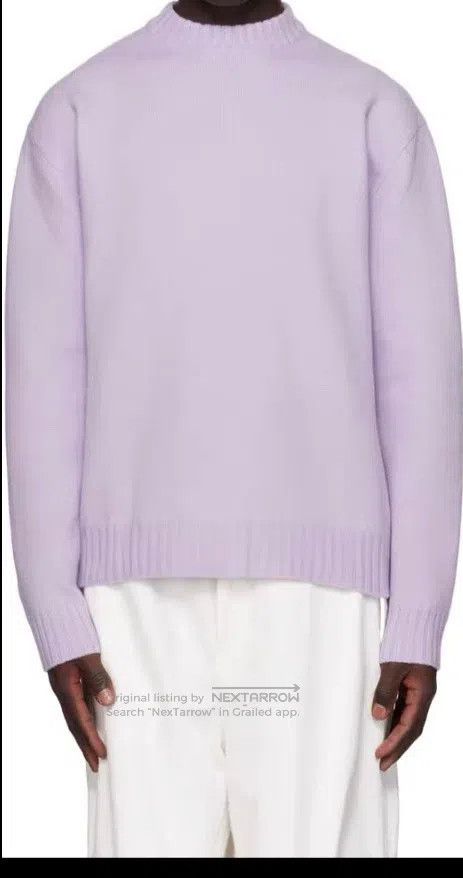 Jil Sander Jil Sander size 46 Purple Crewneck Sweater Size US M / EU 48-50 / 2 - 1 Thumbnail