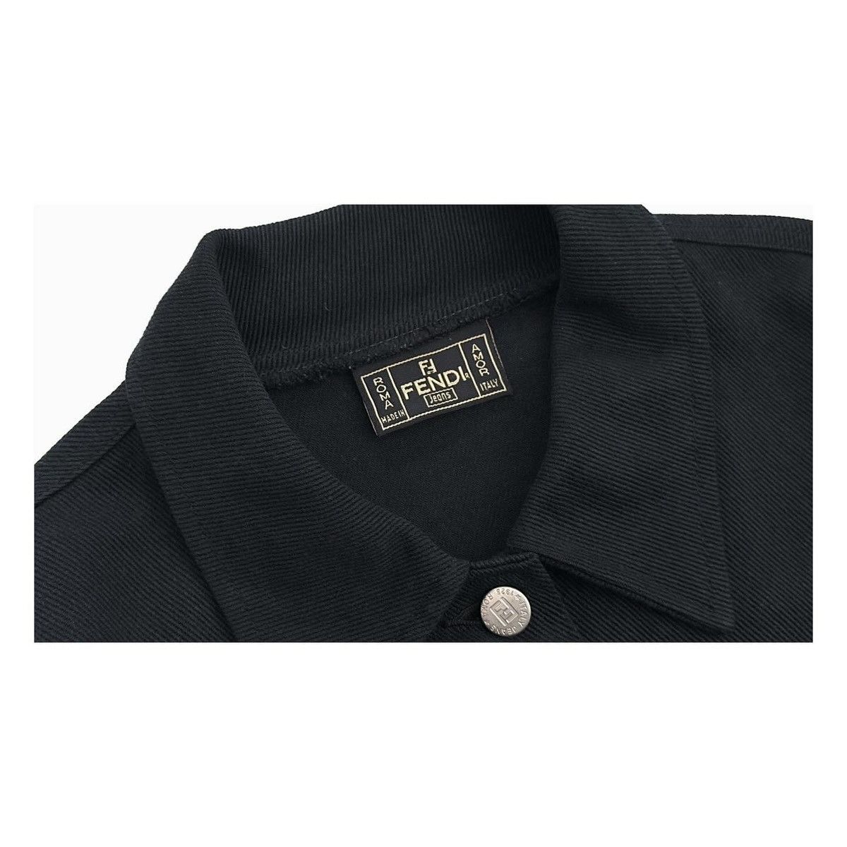 Fendi Fendi Denim Black Jacket Size M / US 6-8 / IT 42-44 - 4 Thumbnail
