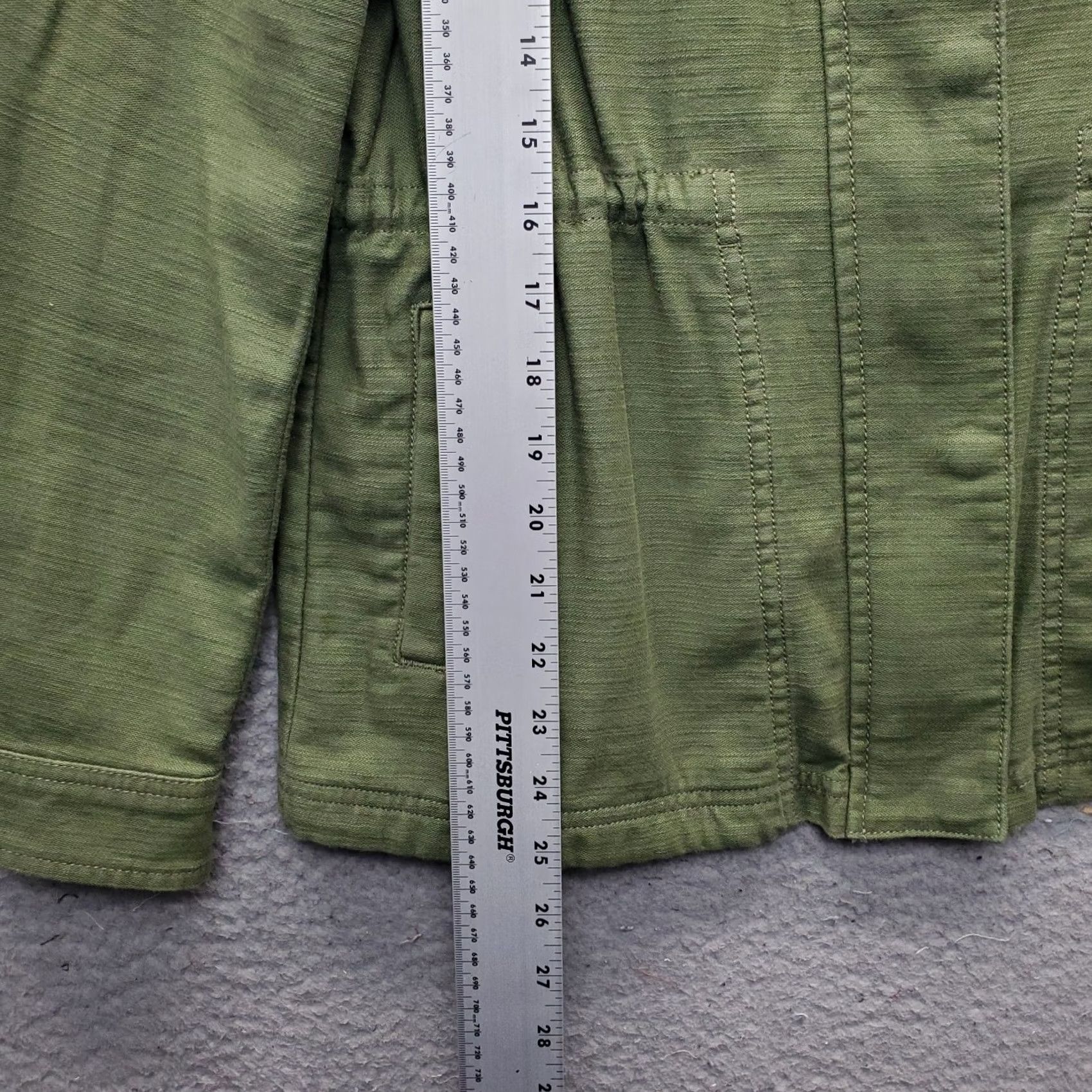 J.Crew J.CREW Womens Small Green Long Sleeve Jacket Cinch Snap Front Inside Zip Size S / US 4 / IT 40 - 4 Thumbnail