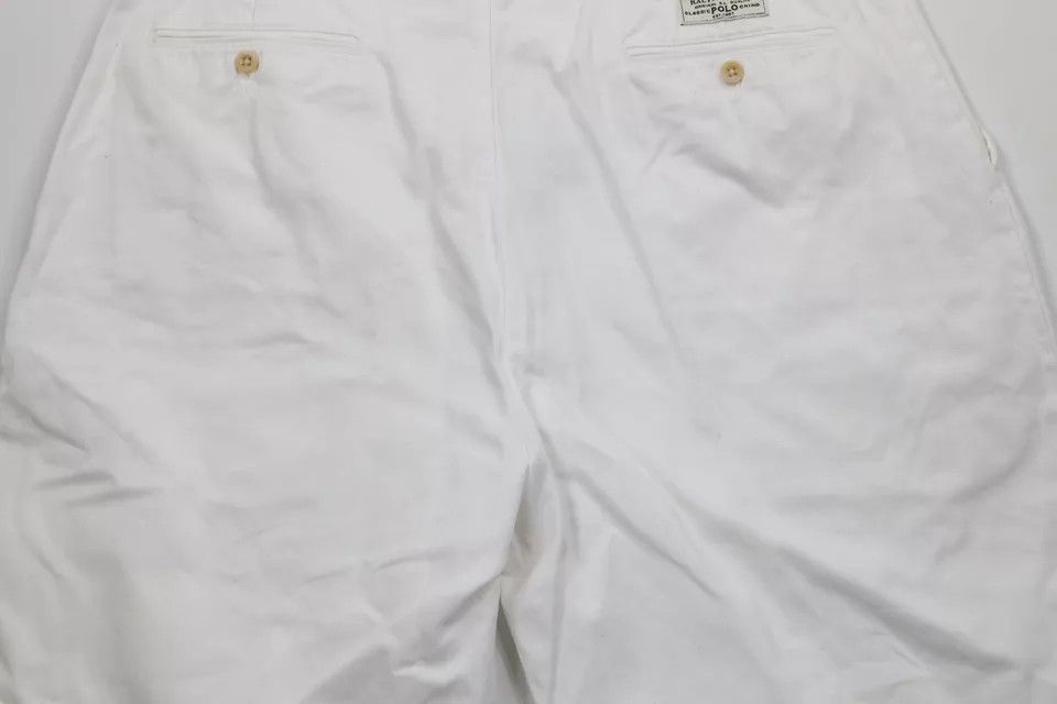 Ralph Lauren × Vintage Vintage 90s Ralph Lauren Above Knee Cotton Chino Shorts Size US 38 / EU 54 - 9 Thumbnail