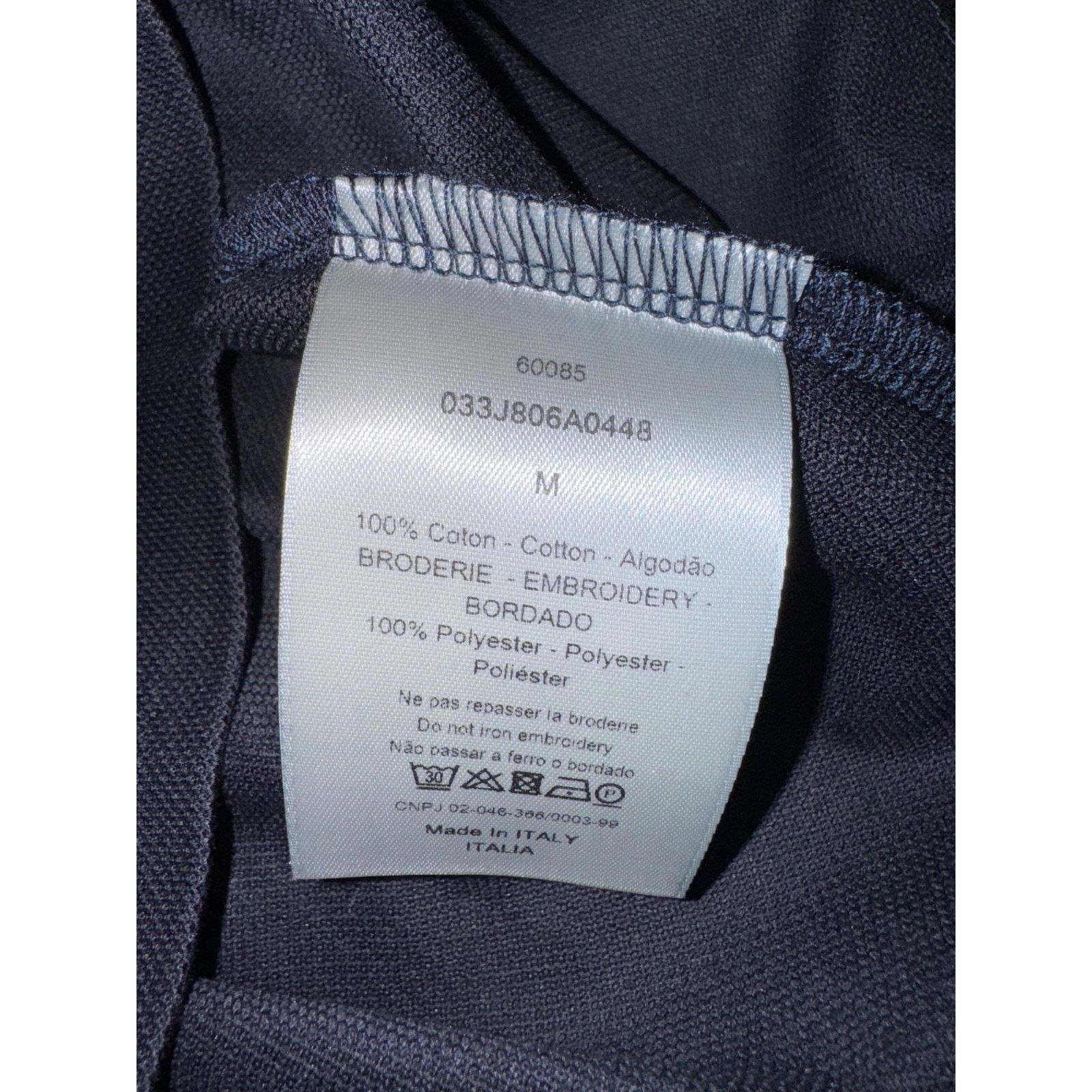Dior Air Dior Jordan Navy Blue White Wings Logo Collared Button Size US M / EU 48-50 / 2 - 9 Thumbnail