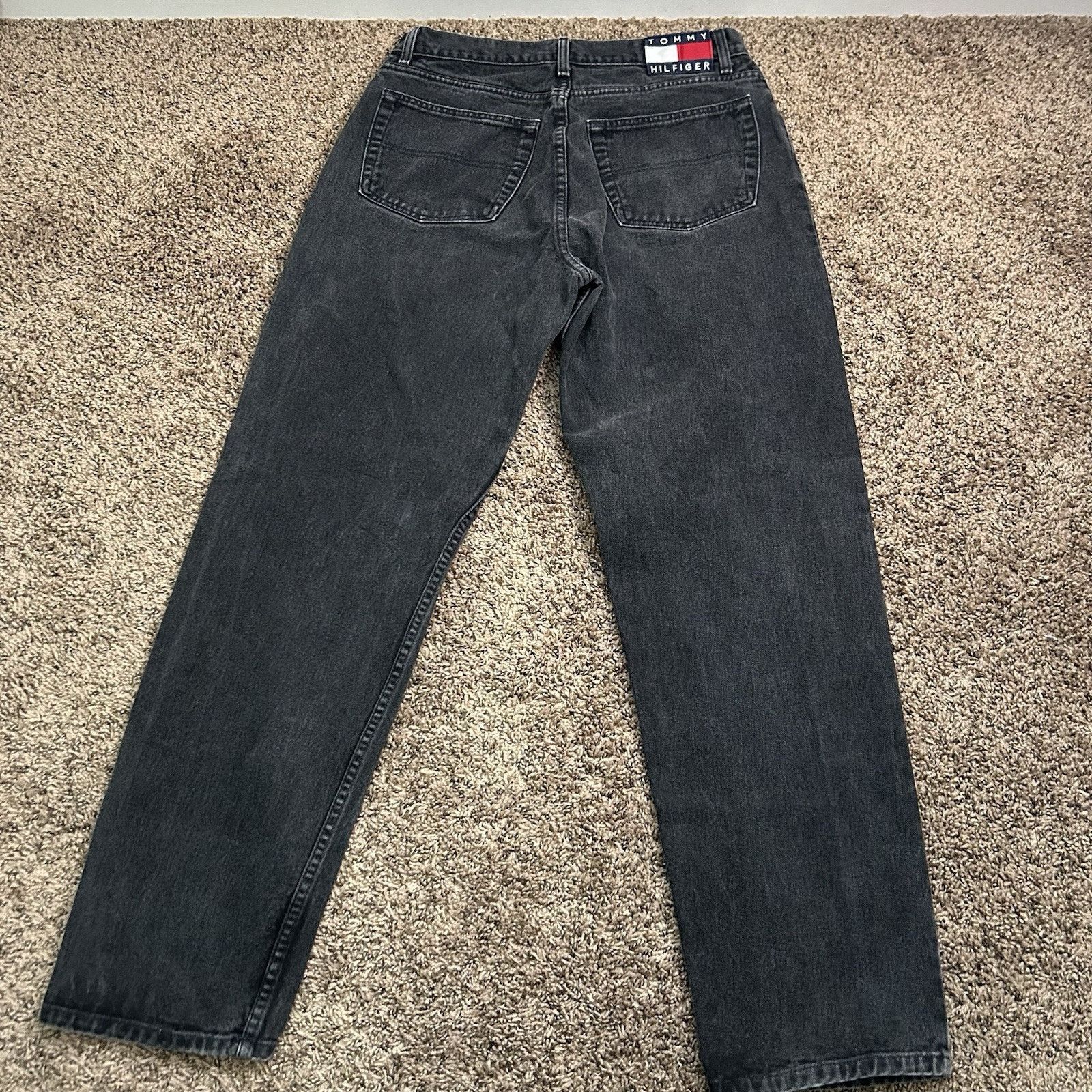 Tommy Hilfiger Vintage Tommy Hilfiger Freedom W34 L34 Black 100% Cotton 90s Size US 34 / EU 50 - 10 Thumbnail