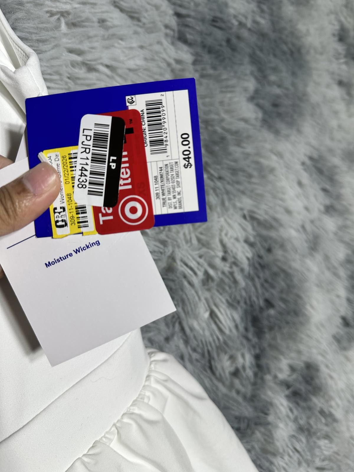 Target Basics XS JOYLAB White Moisture Wicking Dress with Skirt Overlay Size XS / US 0-2 / IT 36-38 - 3 Thumbnail