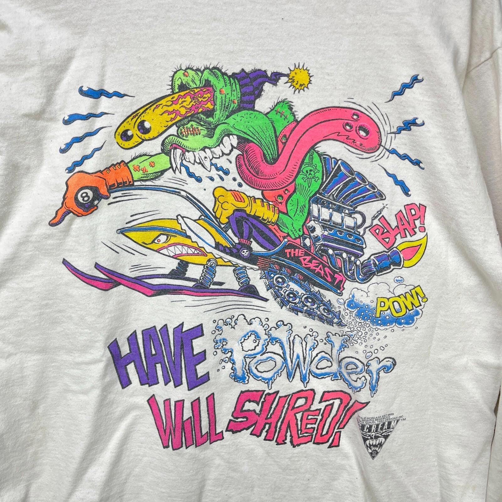 Alien Workshop Vintage 90s Screamerz Alien Beast Sledding Shirt Large Size US L / EU 52-54 / 3 - 2 Thumbnail