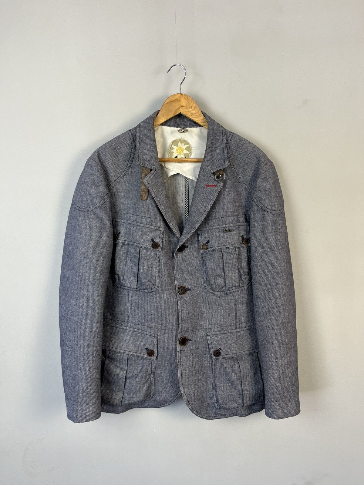 Designer Luis Trenker Cotton Multipocket Blazer Jacket Made in EU Size 40R - 1 Thumbnail