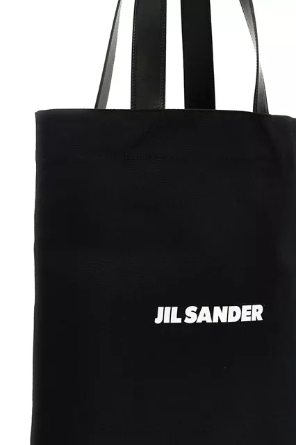 Jil Sander JIL SANDER Black Canvas Tote Bag New & Authentic Size ONE SIZE - 3 Thumbnail