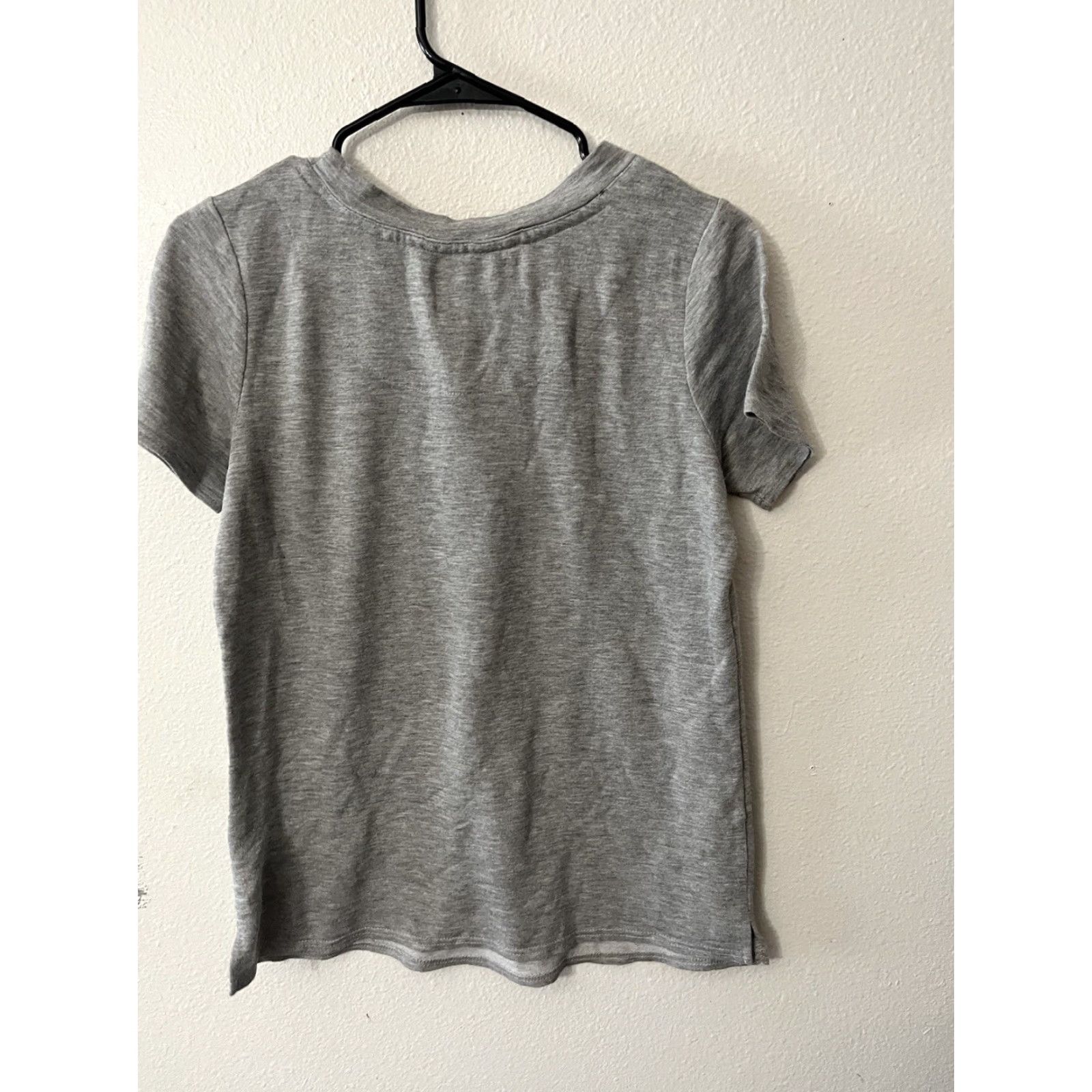 Nicole Miller Nicole Miller Tee Shirt Womens S Short Sleeve Pocket Cotton Gray Love 90s Designer Casual Mens Womens Girls Boys Size S / US 4 / IT 40 - 3 Thumbnail
