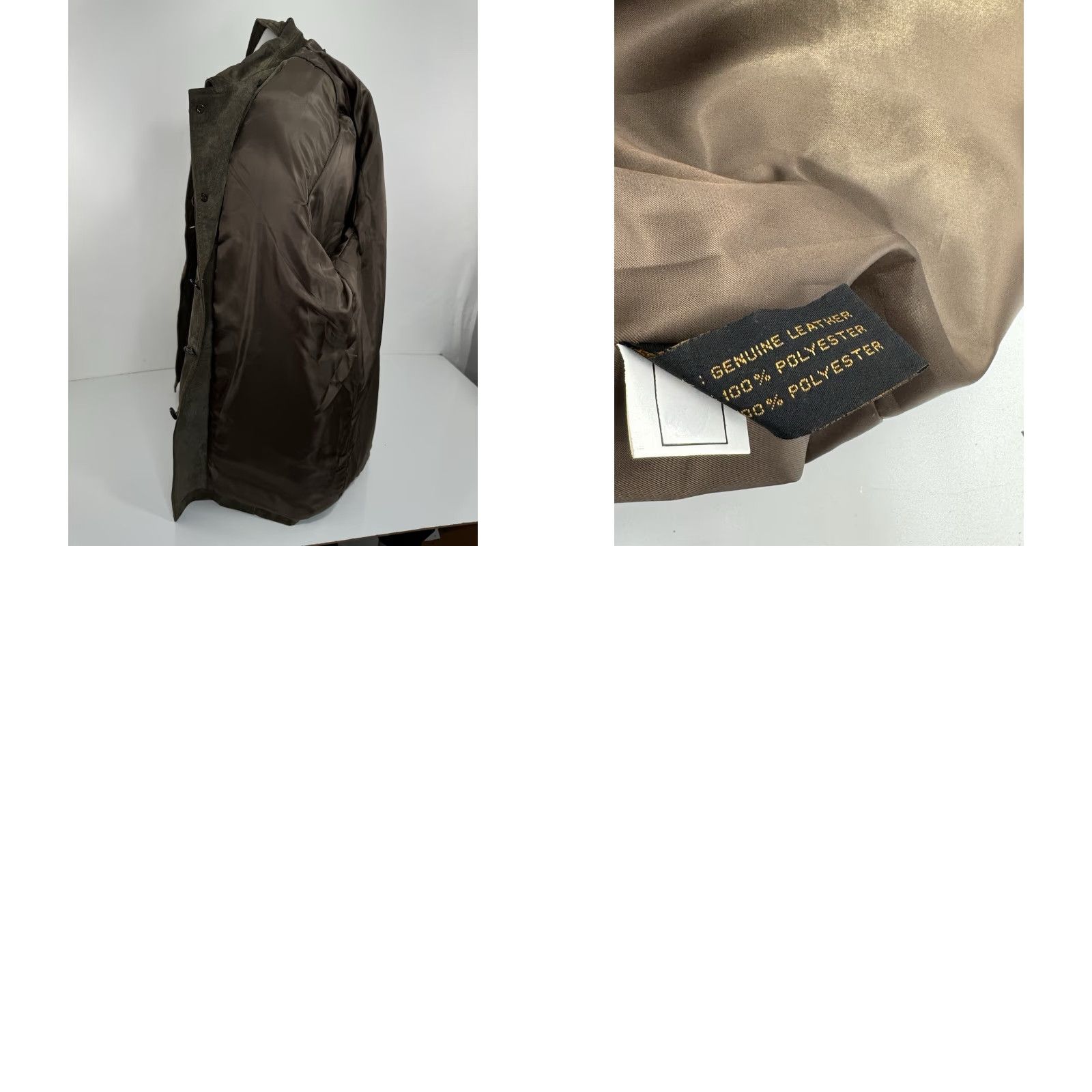 Vintage REED SUEDE LEATHER Mens L Jacket Ranch Safari Field Photographer Greenish Grayish Brown Size US L / EU 52-54 / 3 - 8 Thumbnail