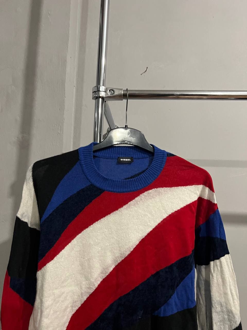 Diesel DIESEL ABSTRACT MENS COLORFUL KNIT FASHION CRAZY SWEATER L Size US L / EU 52-54 / 3 - 5 Thumbnail