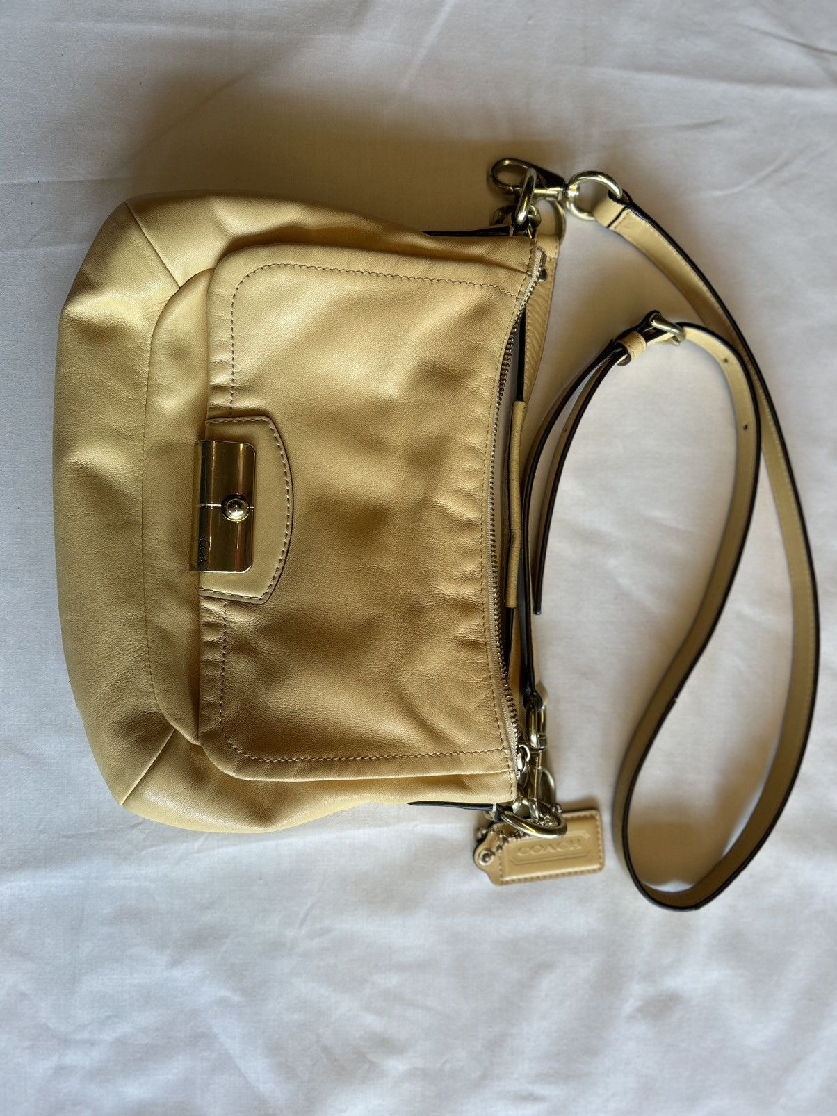 Coach Vintage Kristin Crossbody Bag in Yellow, Women's