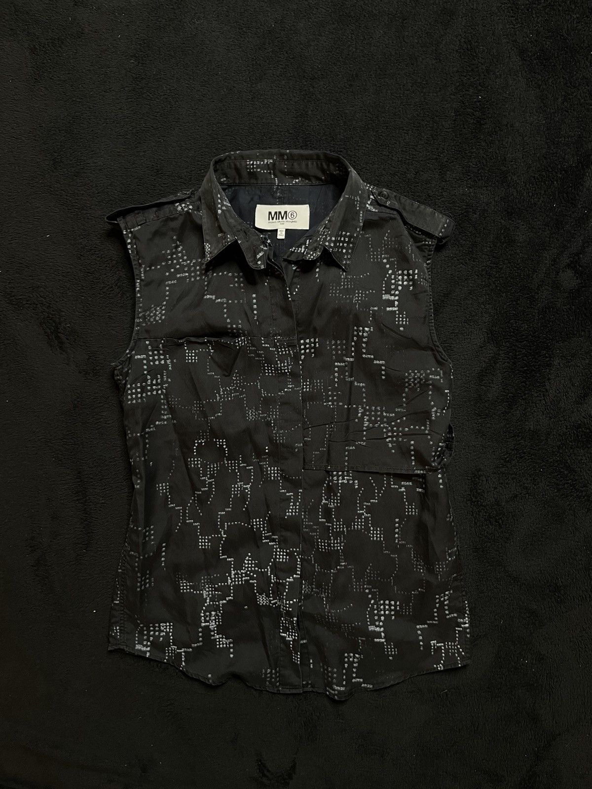 Maison Margiela Maison Margiela MM6 2013 Sleeveless Shirt Size M Size M / US 6-8 / IT 42-44 - 1 Thumbnail