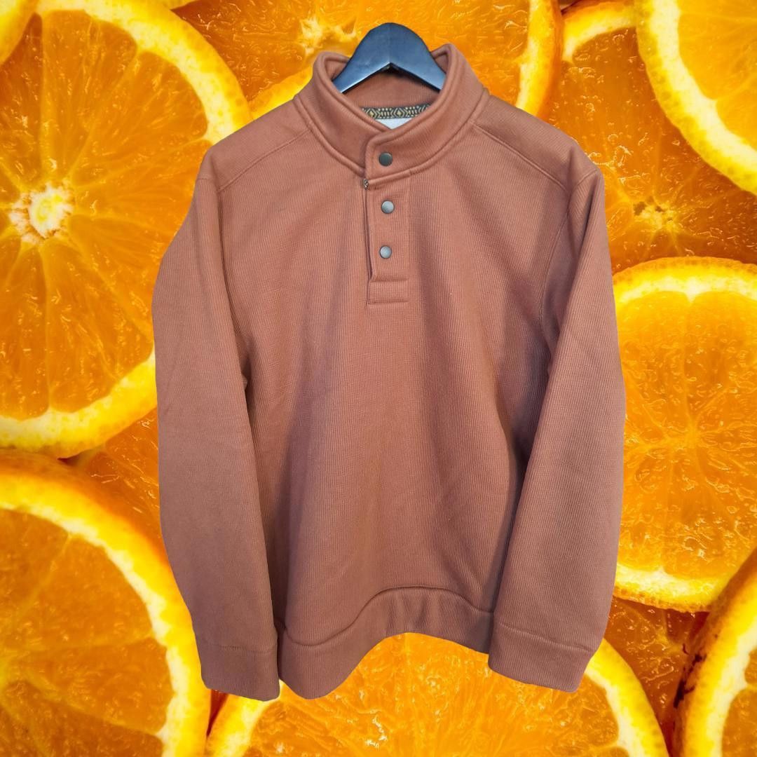 Other NWT Jeremiah and Sons 1/4 Snap Sherpa Lined Orange Sweater S Size US L / EU 52-54 / 3 - 1 Thumbnail