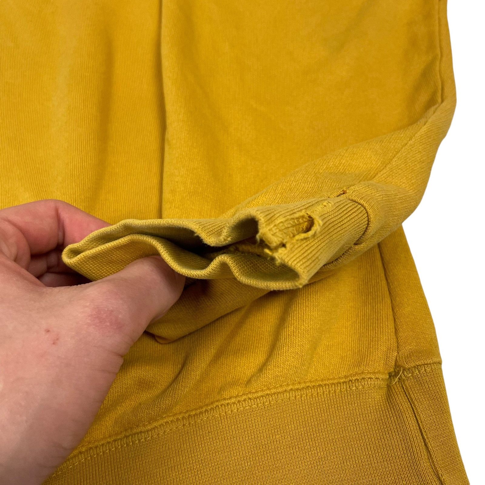 Nike × Vintage Nike Men's Yellow Swoosh Crew Neck Pullover Sweatshirt Large Size US L / EU 52-54 / 3 - 5 Thumbnail