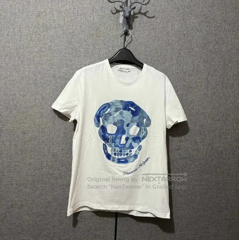 Alexander McQueen Alexander McQueen White Skull Logo T-shirt . Size US S / EU 44-46 / 1 - 1 Thumbnail