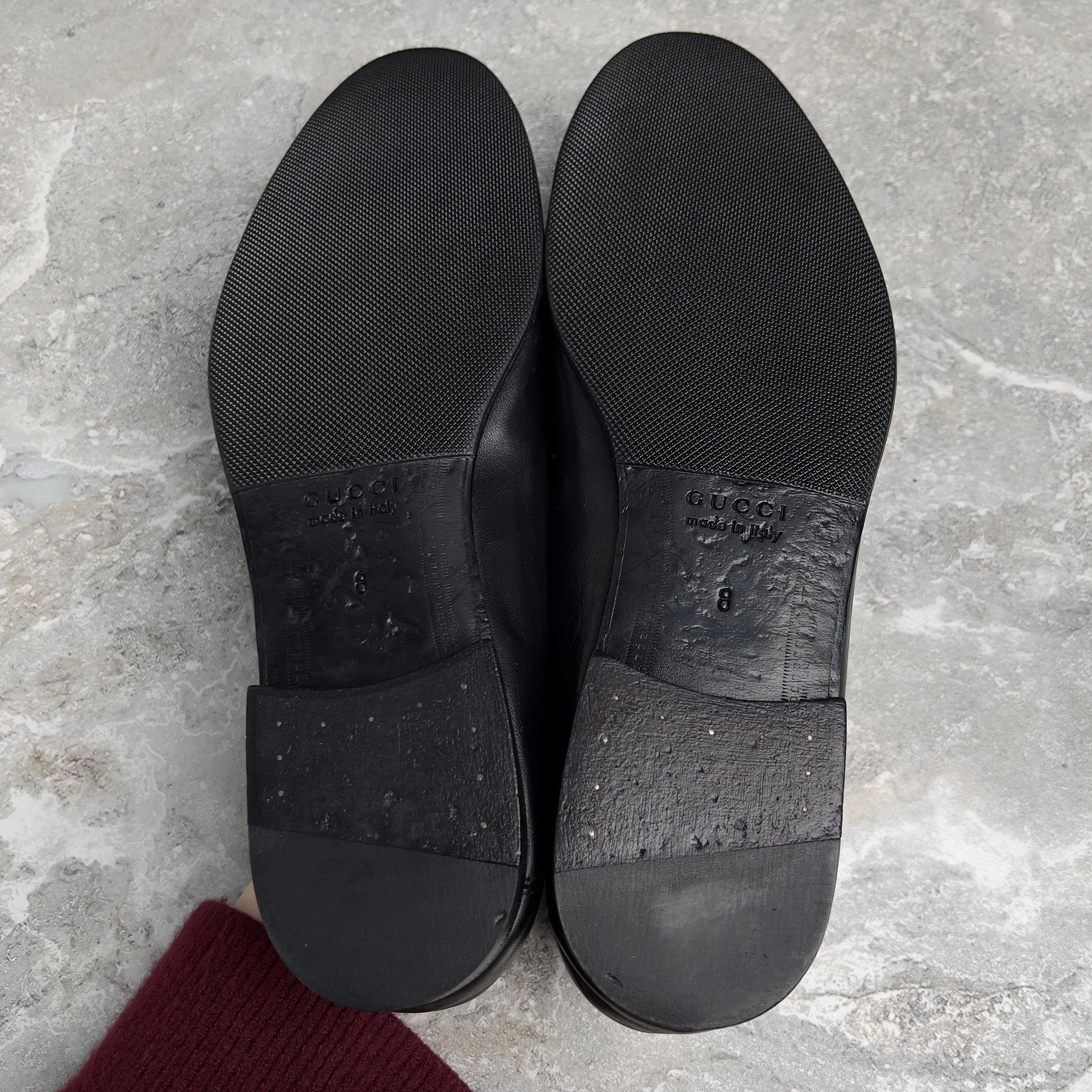 Gucci GUCCI Horsebit Jordaan Snake Collapsible Loafer Leather Size US 8.5 / EU 41-42 - 10 Thumbnail