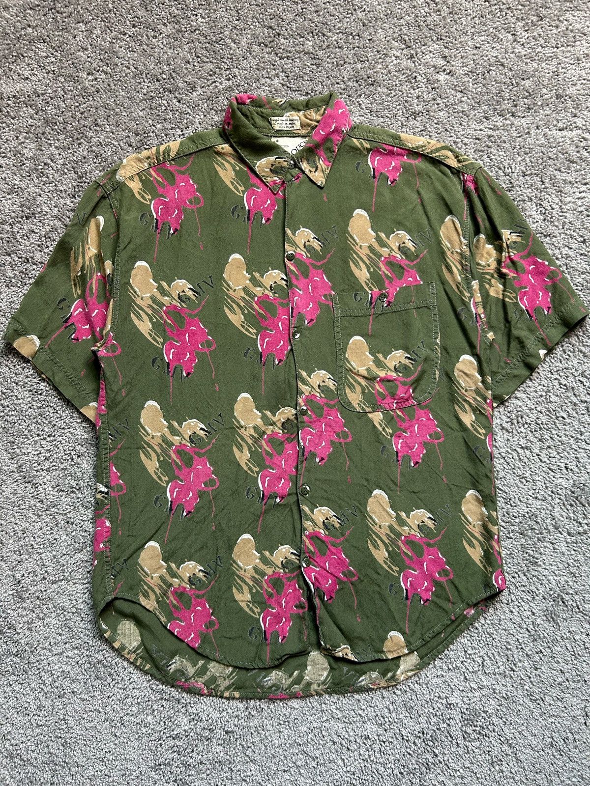 Vintage Vintage 60s Rayon Button Up Single Needle Goouch India Size US M / EU 48-50 / 2 - 1 Thumbnail