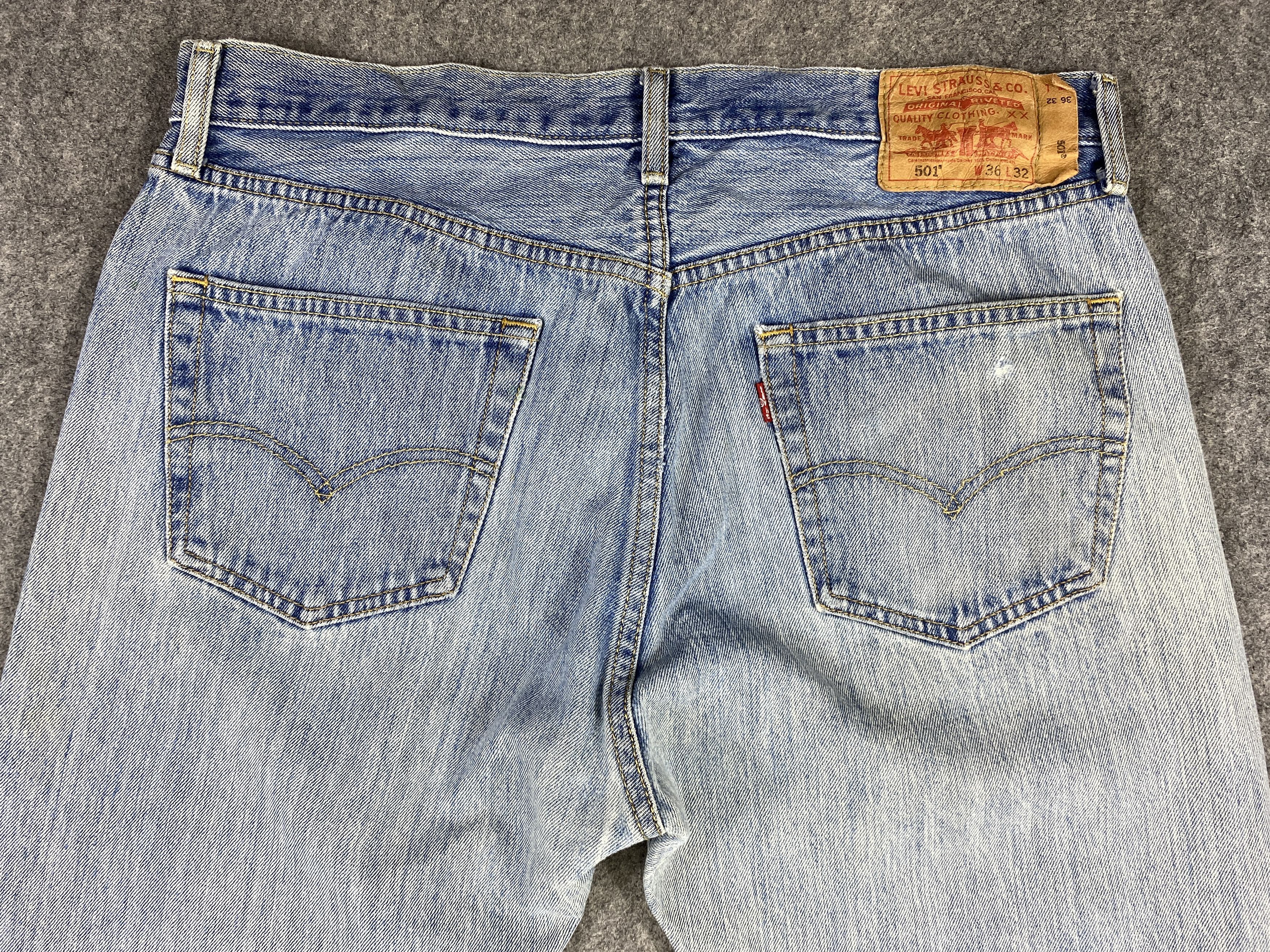 Japanese Brand Light Blue Wash Vintage Levi's 501 34x31.5 Denim -JN1646 Size US 34 / EU 50 - 4 Thumbnail