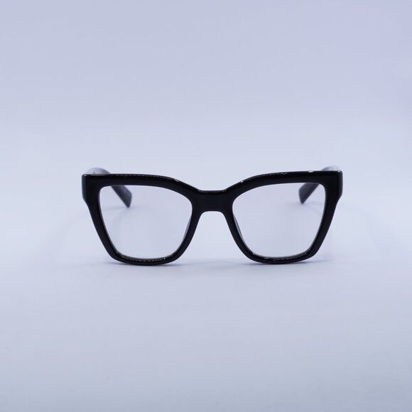 Saint Laurent Paris Saint Laurent SL641 006 Sunglasses Shiny Black Cat Eye Frame Size ONE SIZE - 2 Thumbnail