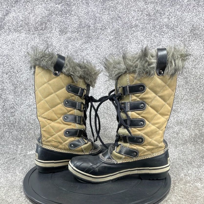 SOREL Sorel Tofino Boots Womens Mid-Calf Beige Leather Round Toe Snow Winter Leather Shaft Lace Up Casual - Womens Boots Size US 6.5 / IT 36.5 - 5 Thumbnail