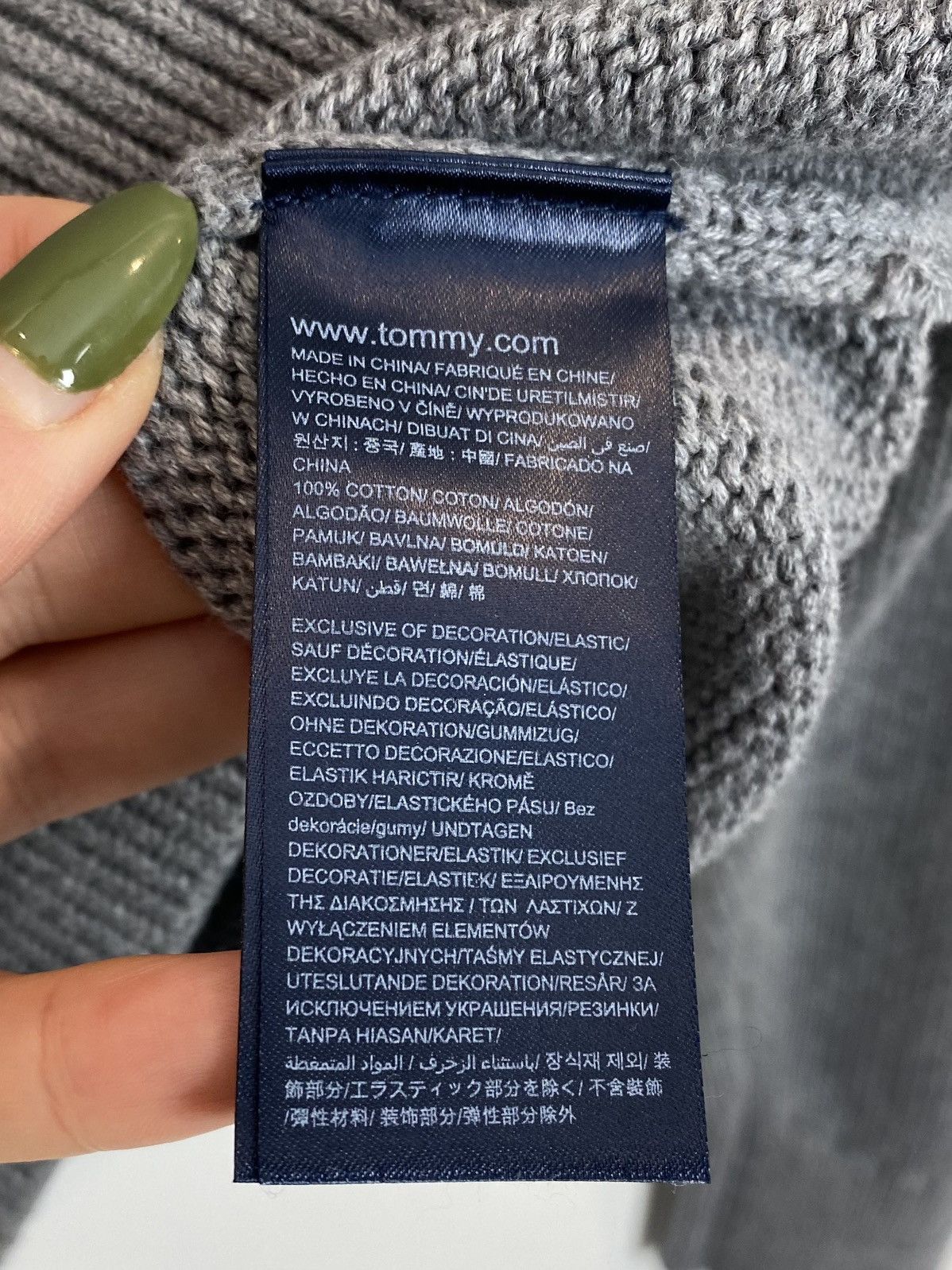Tommy Hilfiger Tommy Hilfigier Mens Sweater Jumper Size S Grey High Neck Size US S / EU 44-46 / 1 - 6 Thumbnail