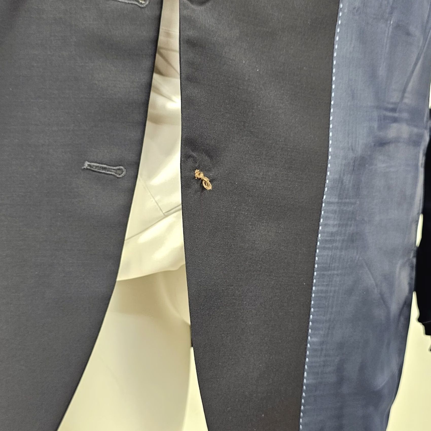 Peter Millar Peter Millar Blazer Mens 44T Blue Sport Coat Wool Casual Jacket Two-Button Notch Lapel Regular Fit Redefined for Preppy City Style Mens Size 44R - 4 Thumbnail