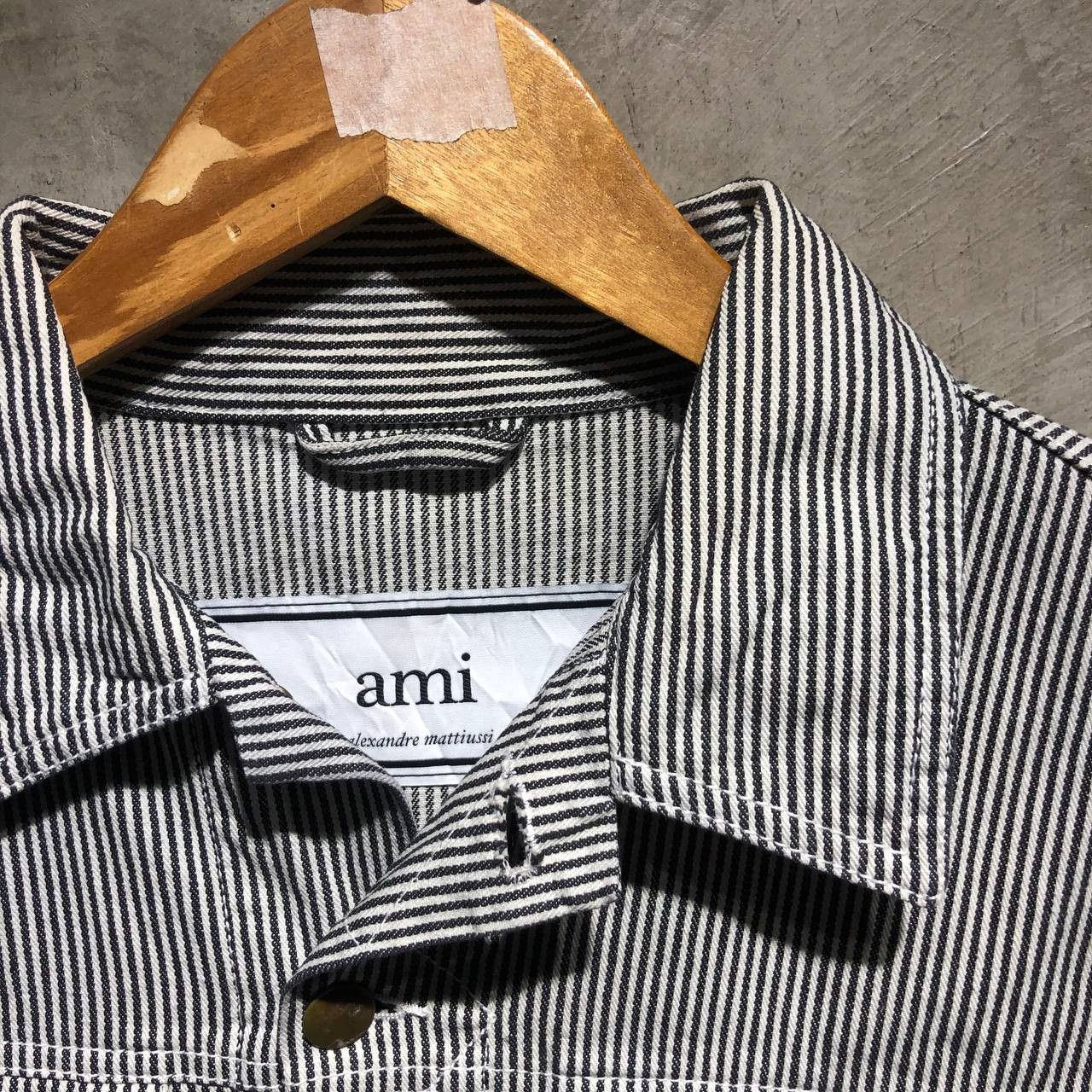AMI Ami Paris Alexandre Mattiussi Denim striped jacket Size US S / EU 44-46 / 1 - 10 Thumbnail