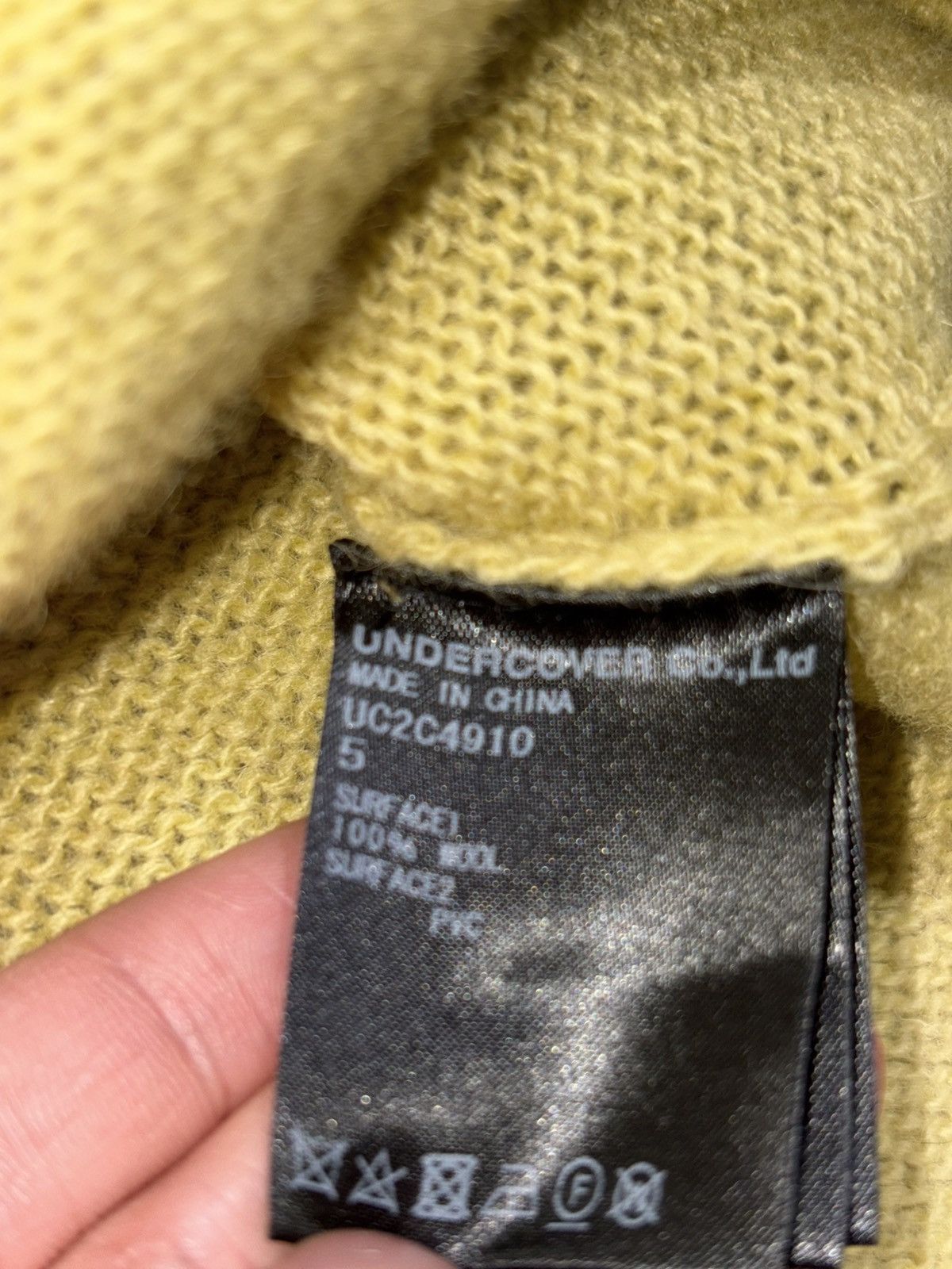 Undercover Size 5 Undercover Wool Pvc Transparent Trim Pullover Sweater Size US XL / EU 56 / 4 - 4 Thumbnail