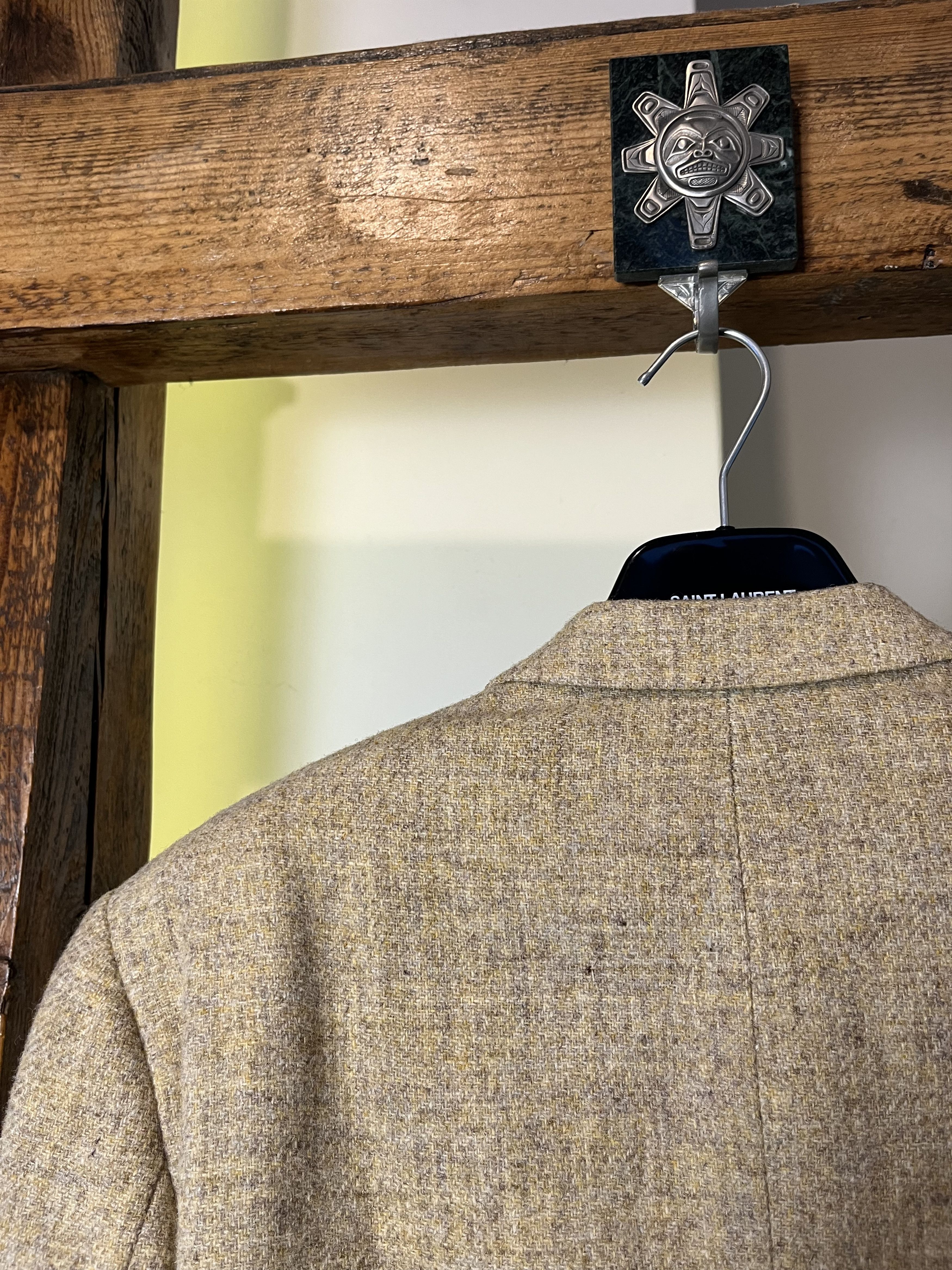 Harris Tweed × Vintage Vintage 90s Harris Tweed Sand Beige Wool Jacket Old Money Size US M / EU 48-50 / 2 - 6 Thumbnail