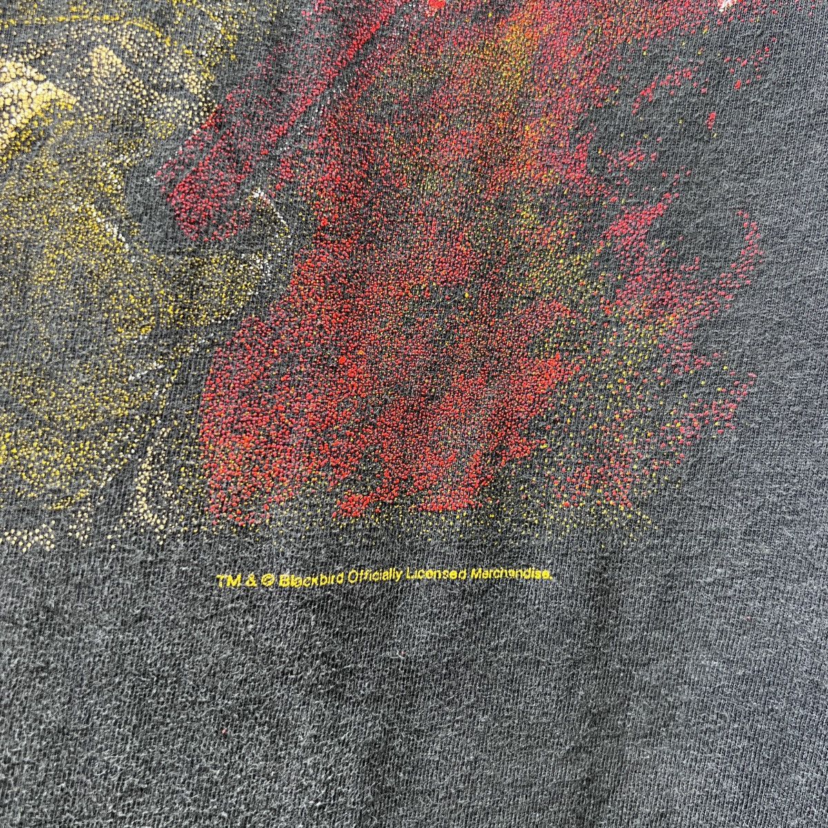 Vintage Vtg 90s Firefighter Tee XL Thrashed Faded graphic streetwear Size US XL / EU 56 / 4 - 3 Thumbnail