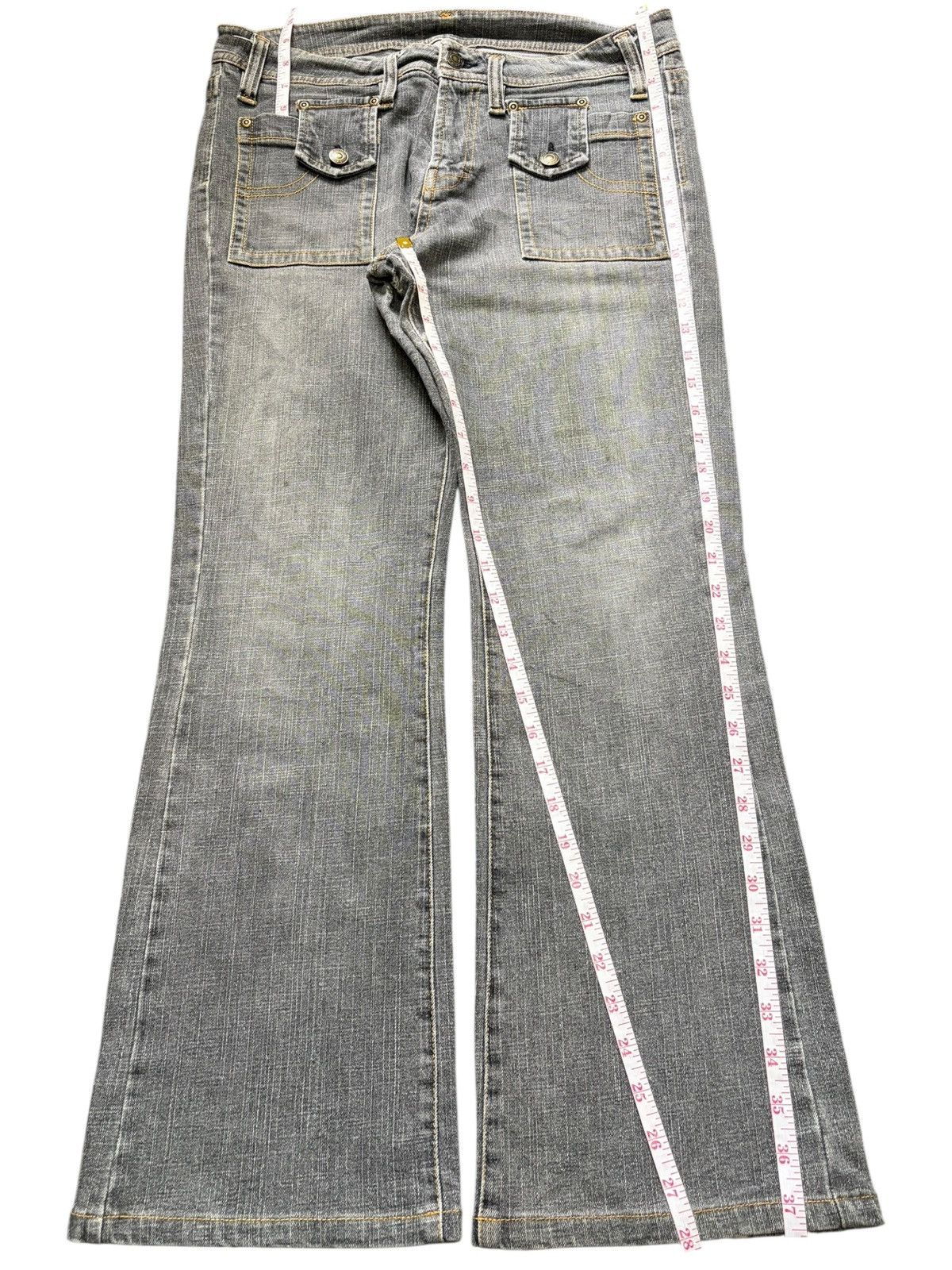 Diesel Vintage Japanese Brand Faded Wash Distress Flare Jeans Size 32" / US 10 / IT 46 - 7 Thumbnail