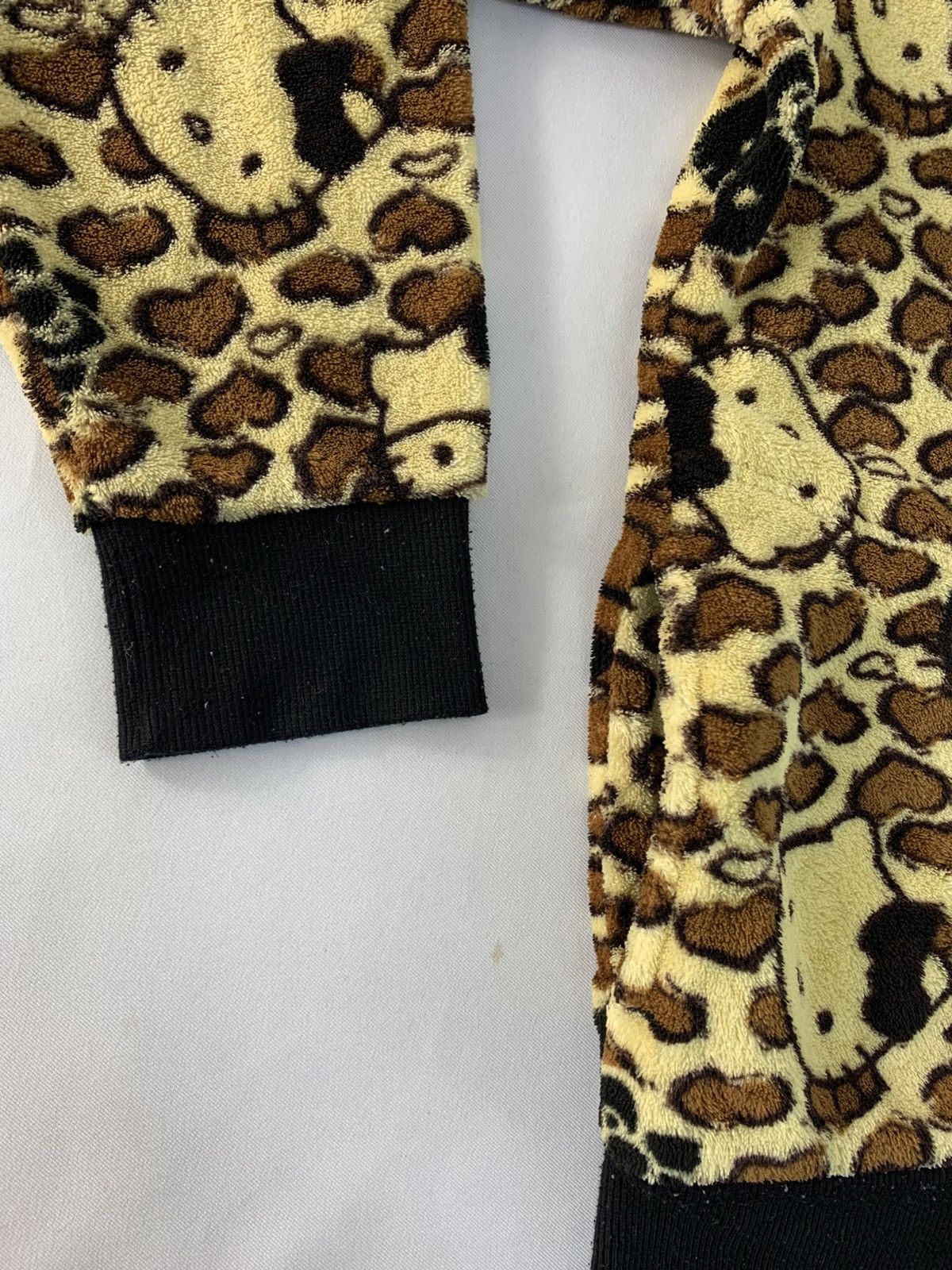 Anime Hello Kitty Sanrio Leopard Camo Over Art Hooded Jacket Size L / US 10 / IT 46 - 13 Thumbnail