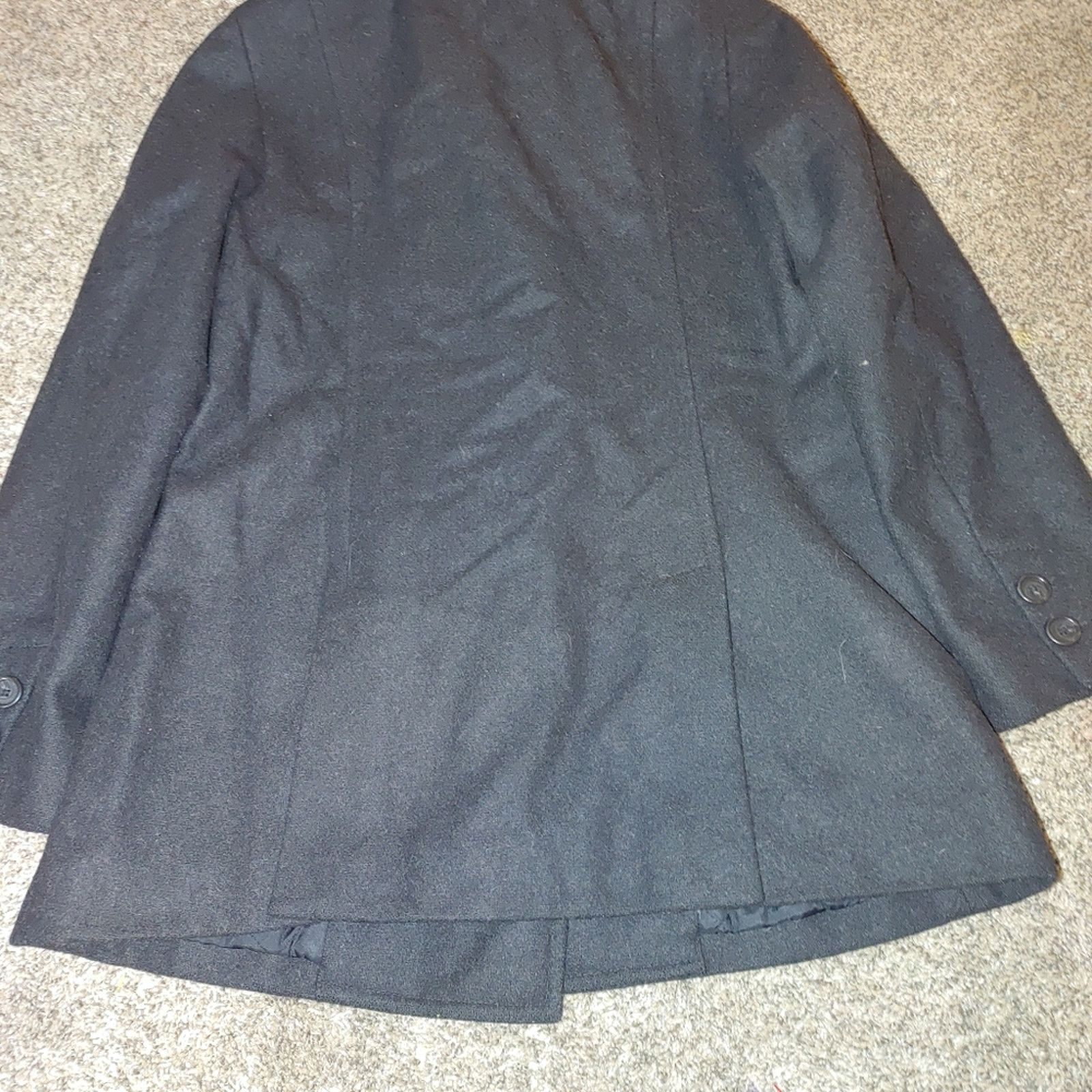 J.Crew Women's J Crew wool pea coat, medium, lined, black Size M / US 6-8 / IT 42-44 - 4 Thumbnail