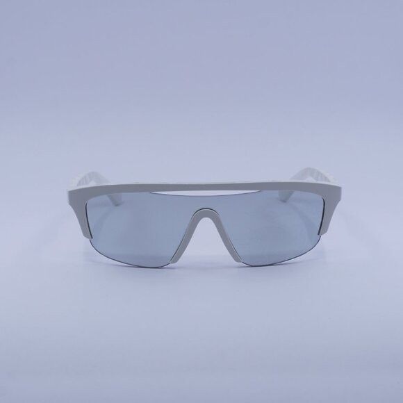 Burberry Burberry BE4460U 4172/69 Sunglasses White Shield Frame Size ONE SIZE - 4 Thumbnail