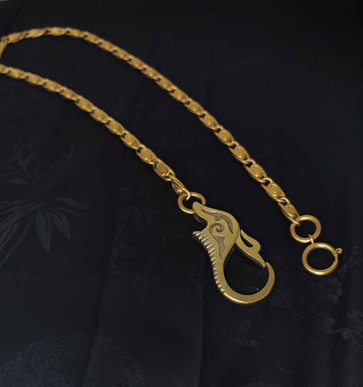Vintage Retro Brass Hook Jeans Chain Size ONE SIZE - 3 Thumbnail