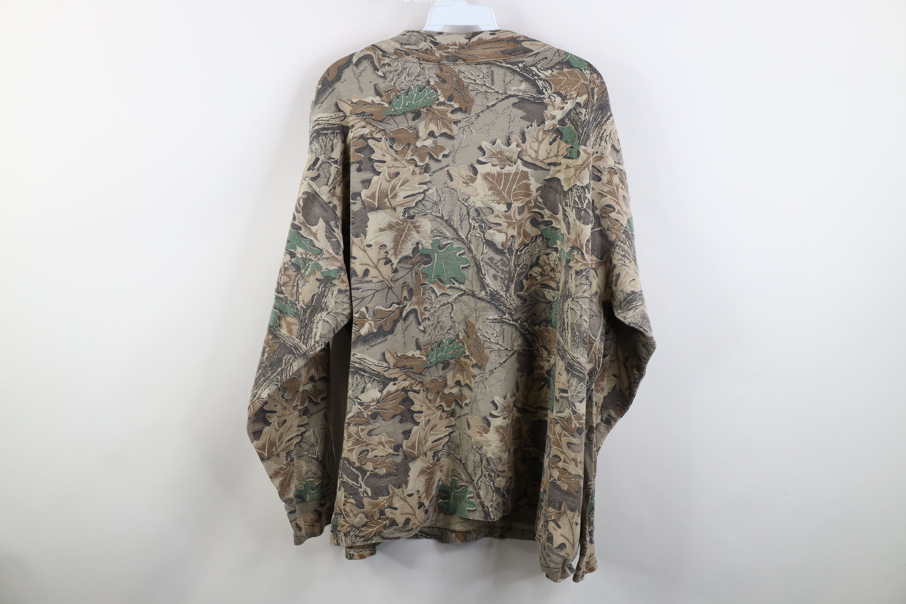 Vintage Vintage 90s Streetwear Camouflage Mock Neck T-Shirt Cotton Size US XL / EU 56 / 4 - 10 Thumbnail