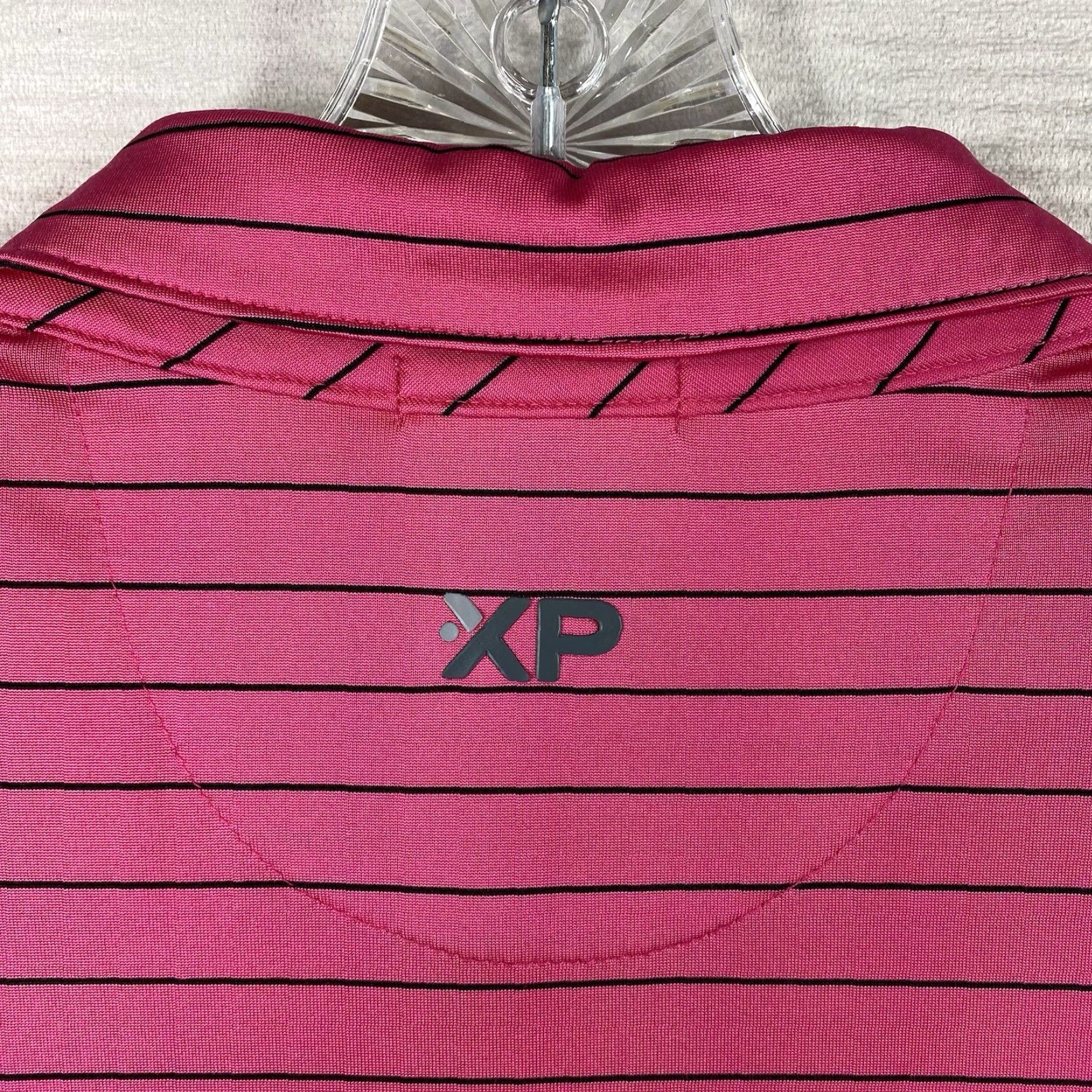 Vintage Polo Golf Bermuda Sands Shirt XL Pink Striped Short Sleeve Golf Polo Men’s Regular Fit Logo Size US XL / EU 56 / 4 - 8 Thumbnail