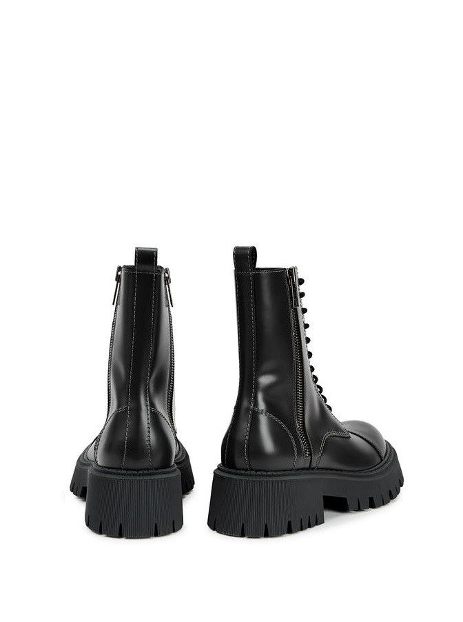 Balenciaga Balenciaga Tractor Boots - Black Calf Leather Size US 6 / EU 39 - 18 Thumbnail