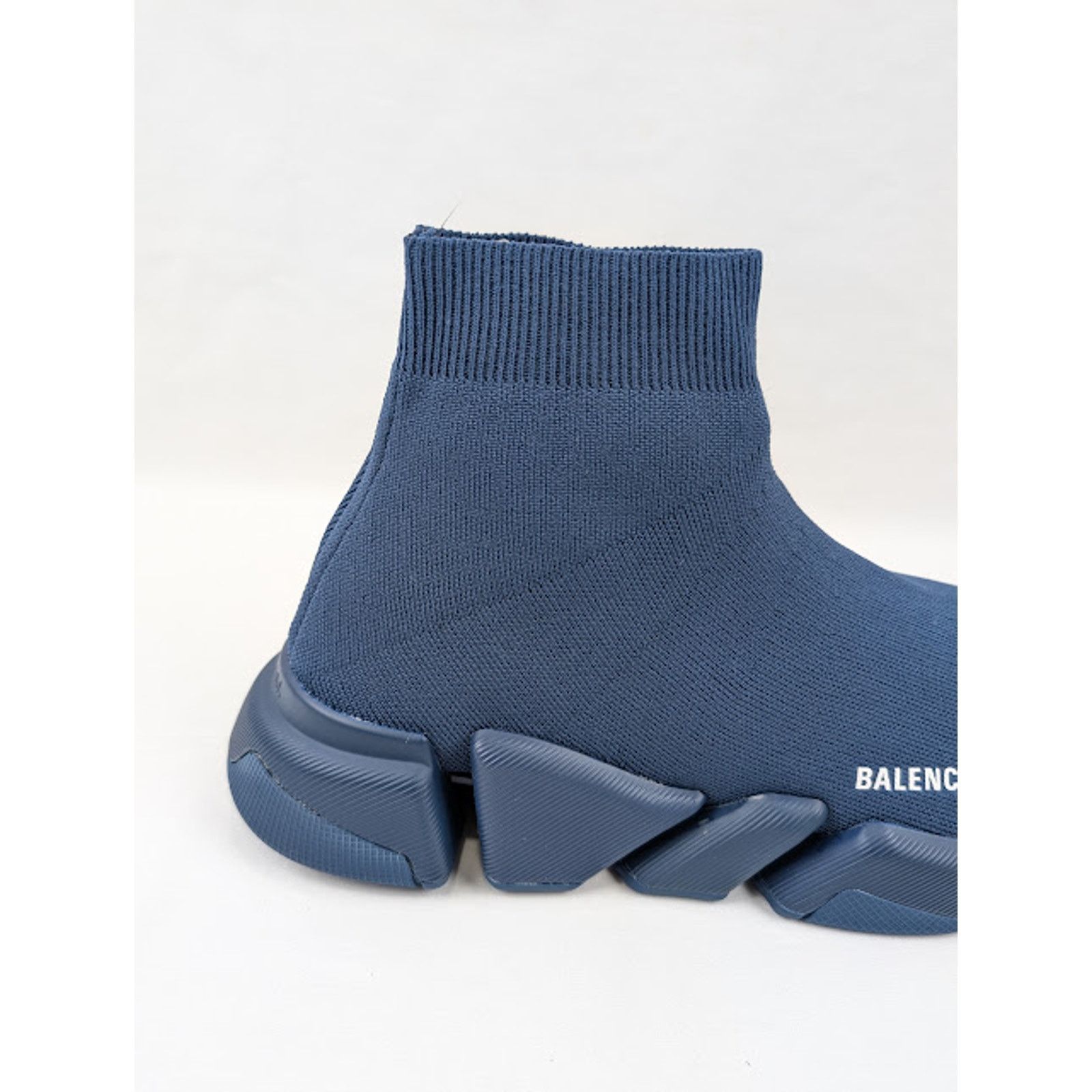 Balenciaga o1rshd1 Speed 2.0 Graffiti Sneakers in Navy Size US 13 / EU 46 - 3 Thumbnail