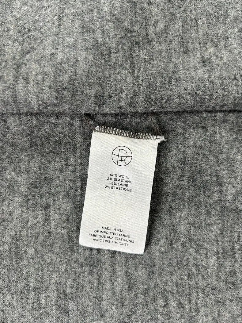 The Row The Row Long wool coat coat with grey lapel and lace Size XS / US 0-2 / IT 36-38 - 7 Thumbnail