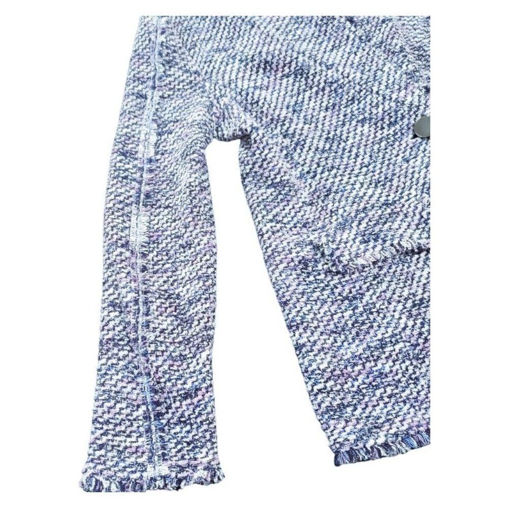 Chicos CT767 Chico's Ladies Tweed Like Blue, Pink Ladies Blazer Size M / US 6-8 / IT 42-44 - 4 Thumbnail