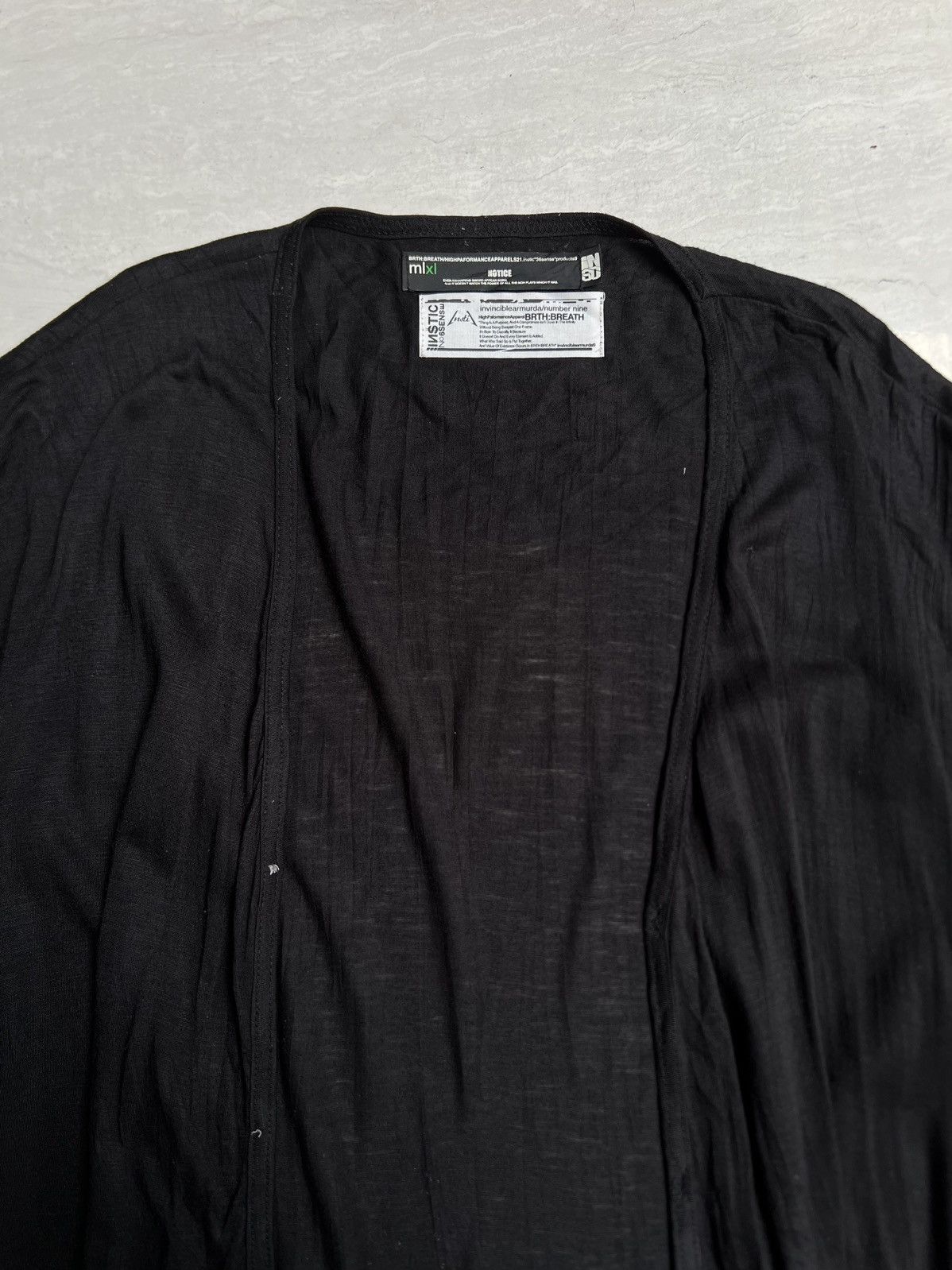 14th Addiction NUMBER NINE Black Cardigan Outer Size US L / EU 52-54 / 3 - 7 Thumbnail